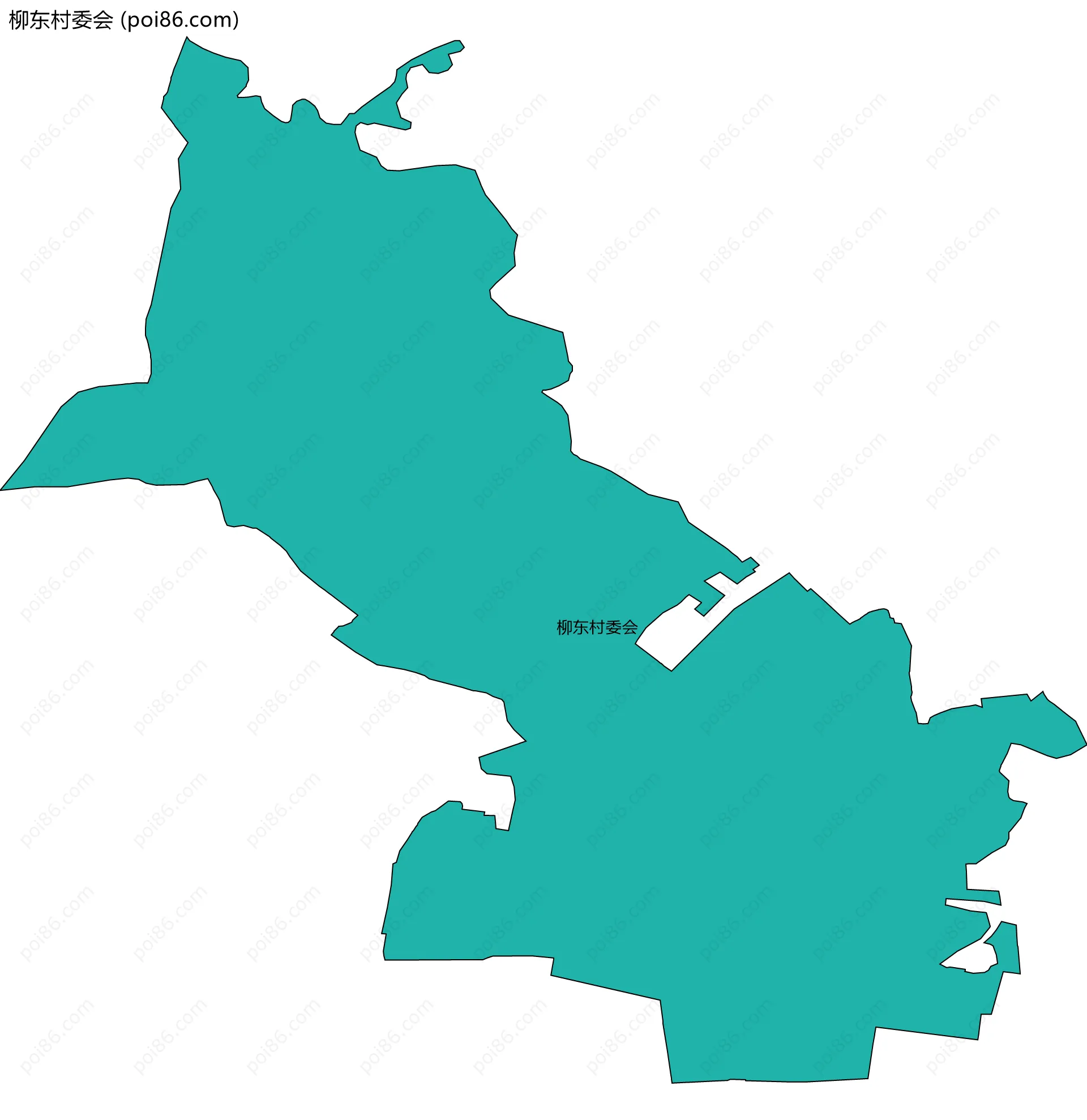 柳东村委会边界地图