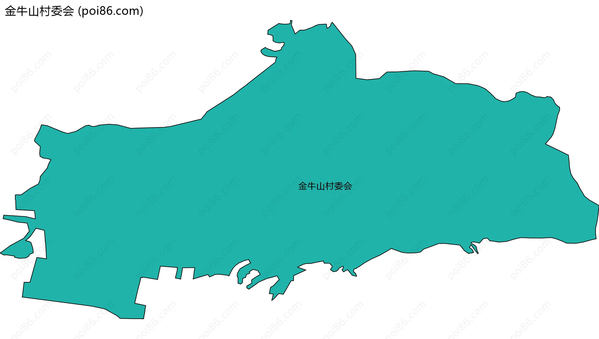 金牛山村委会边界地图