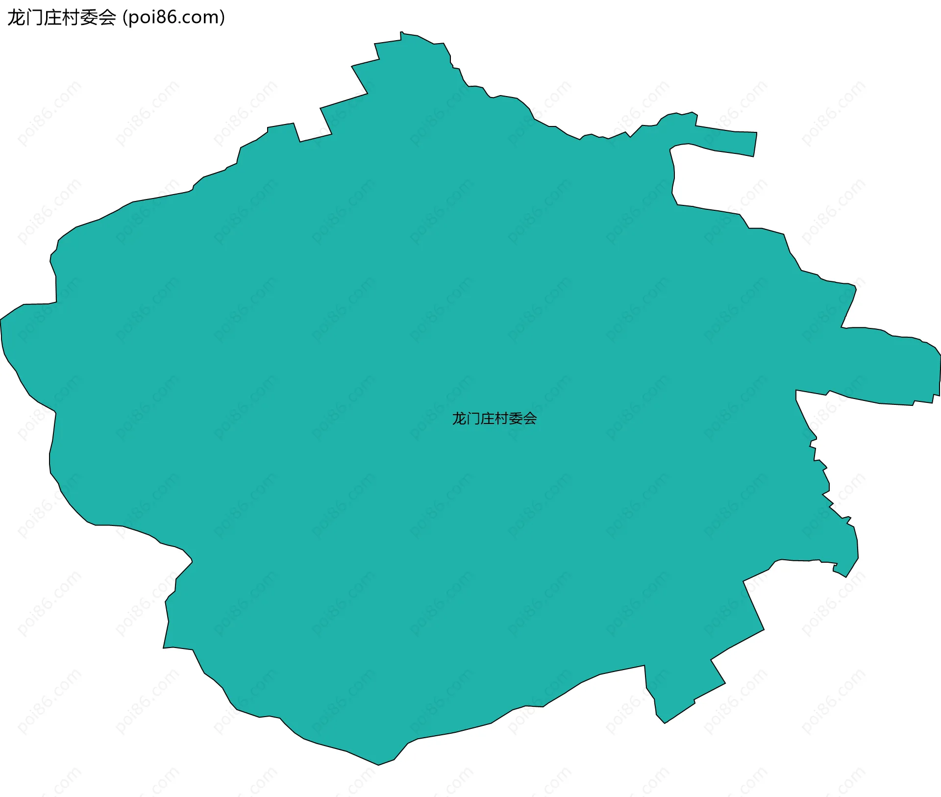 龙门庄村委会边界地图