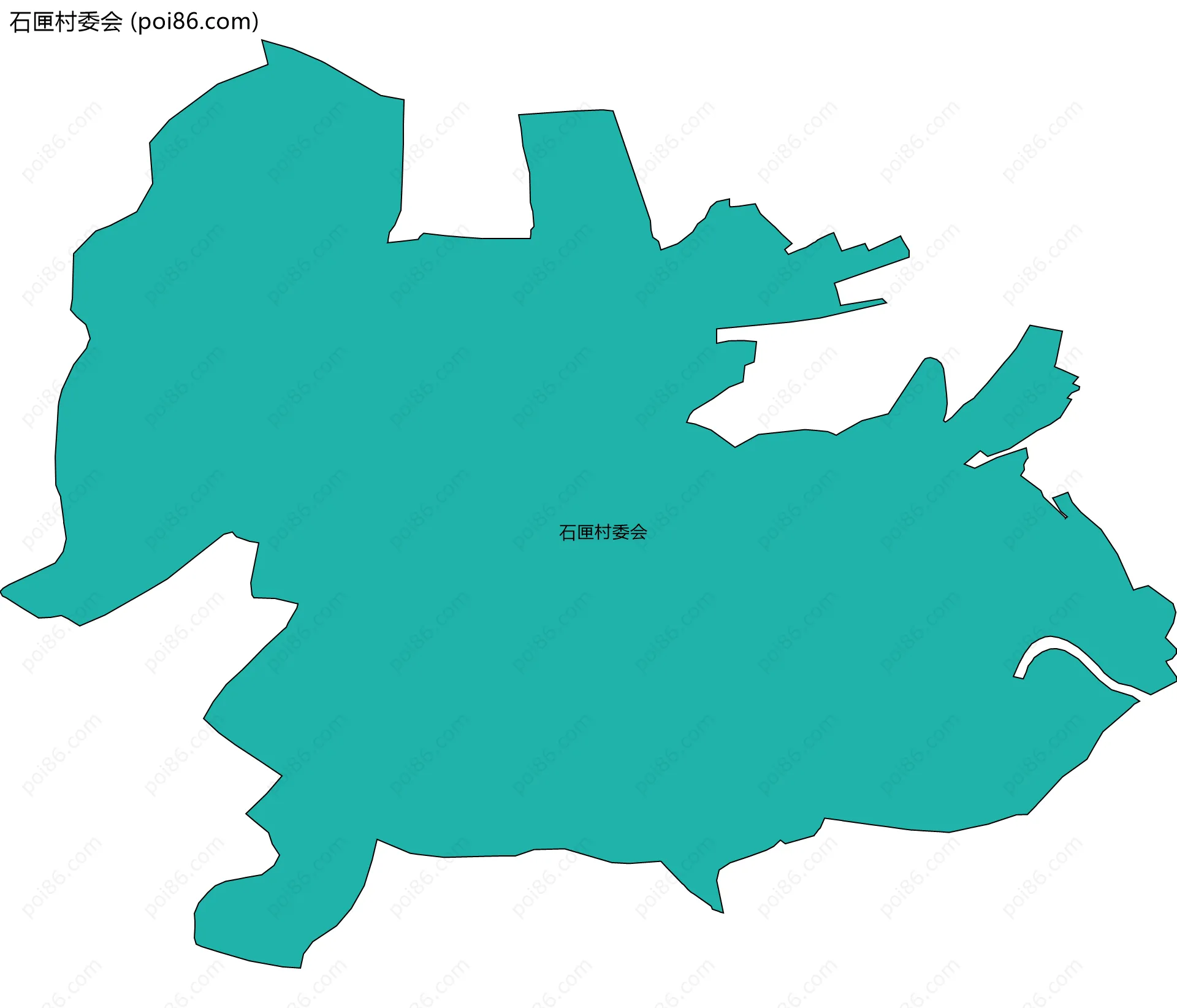 石匣村委会边界地图