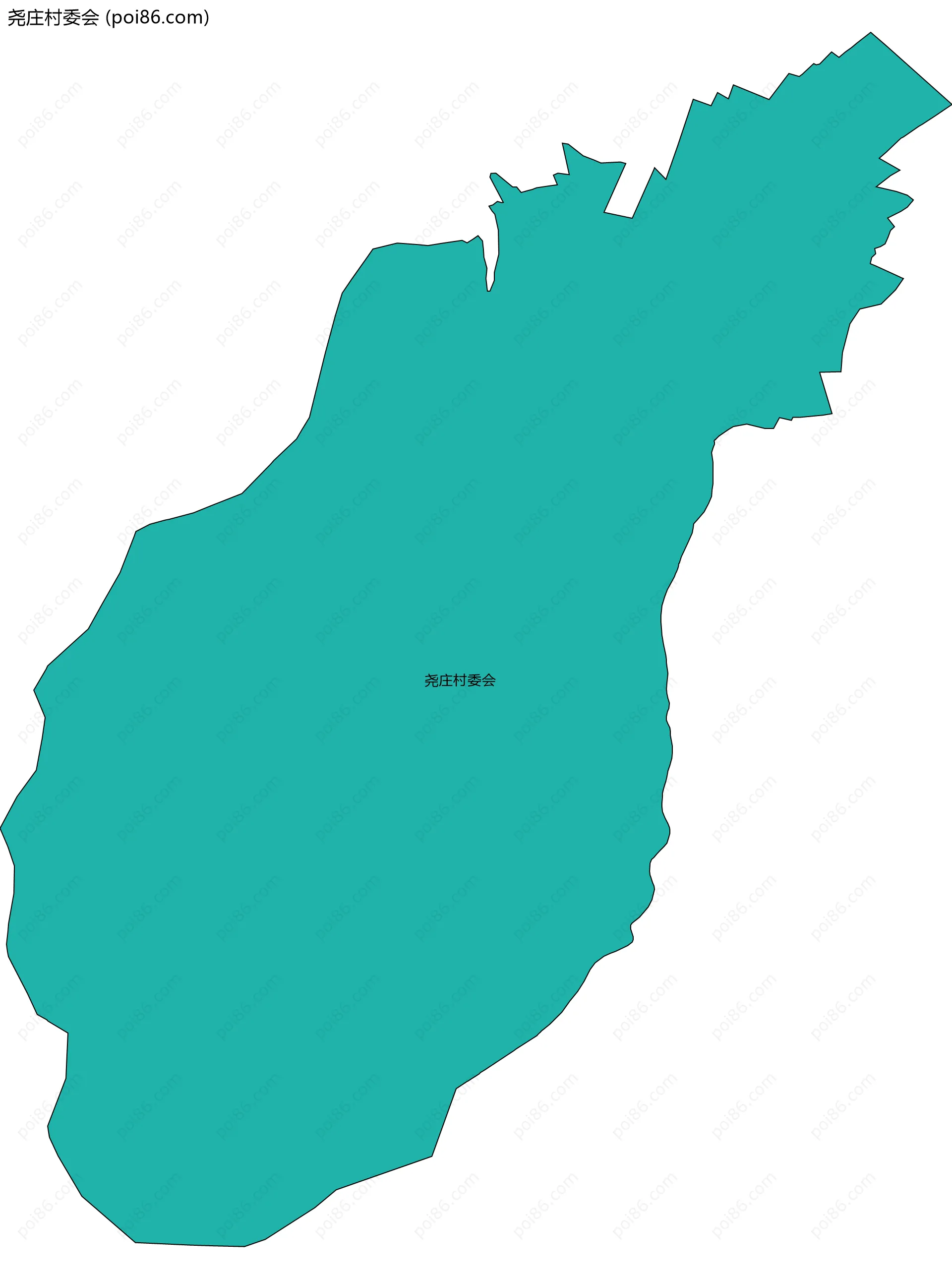 尧庄村委会边界地图