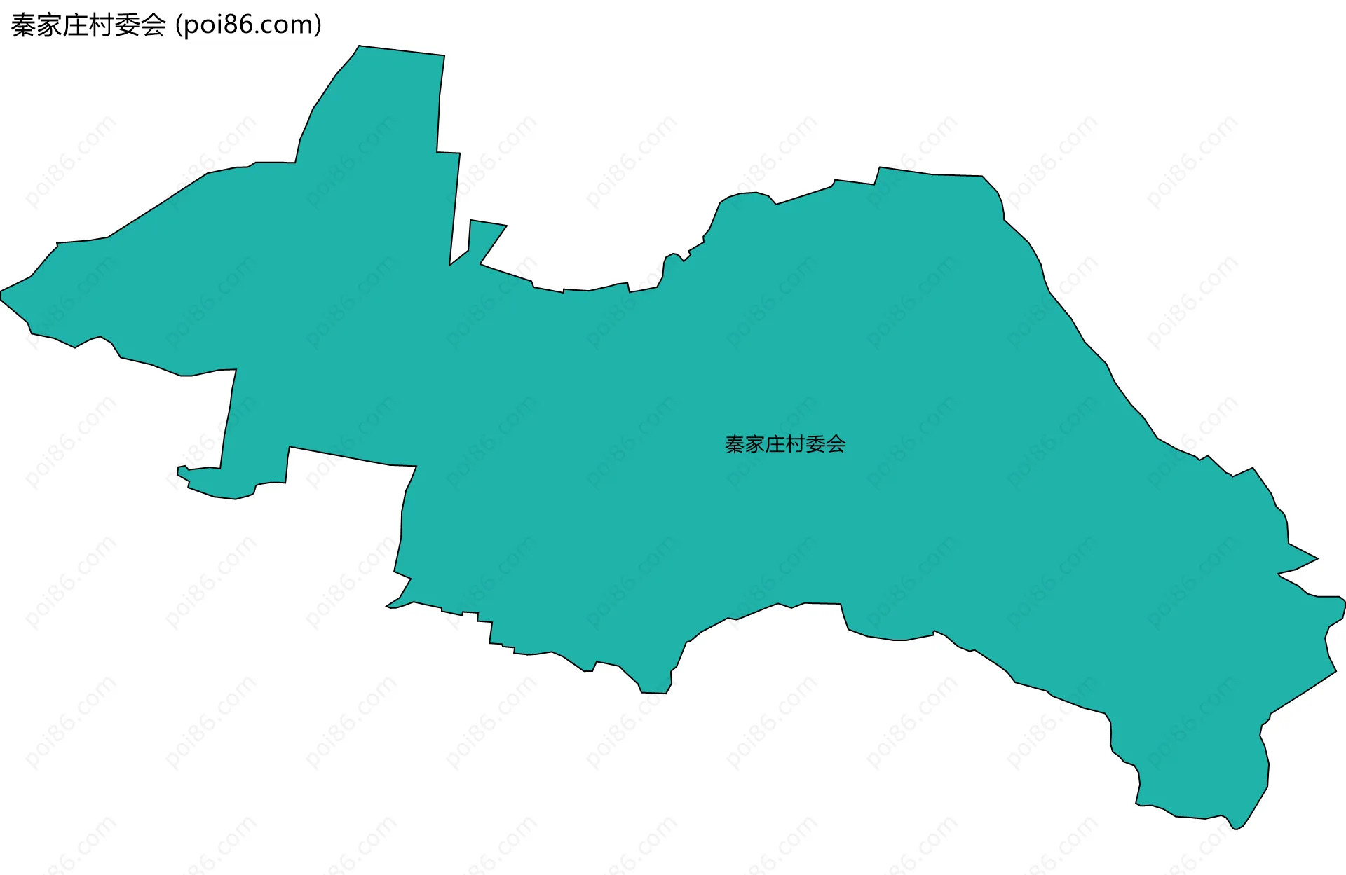 秦家庄村委会边界地图