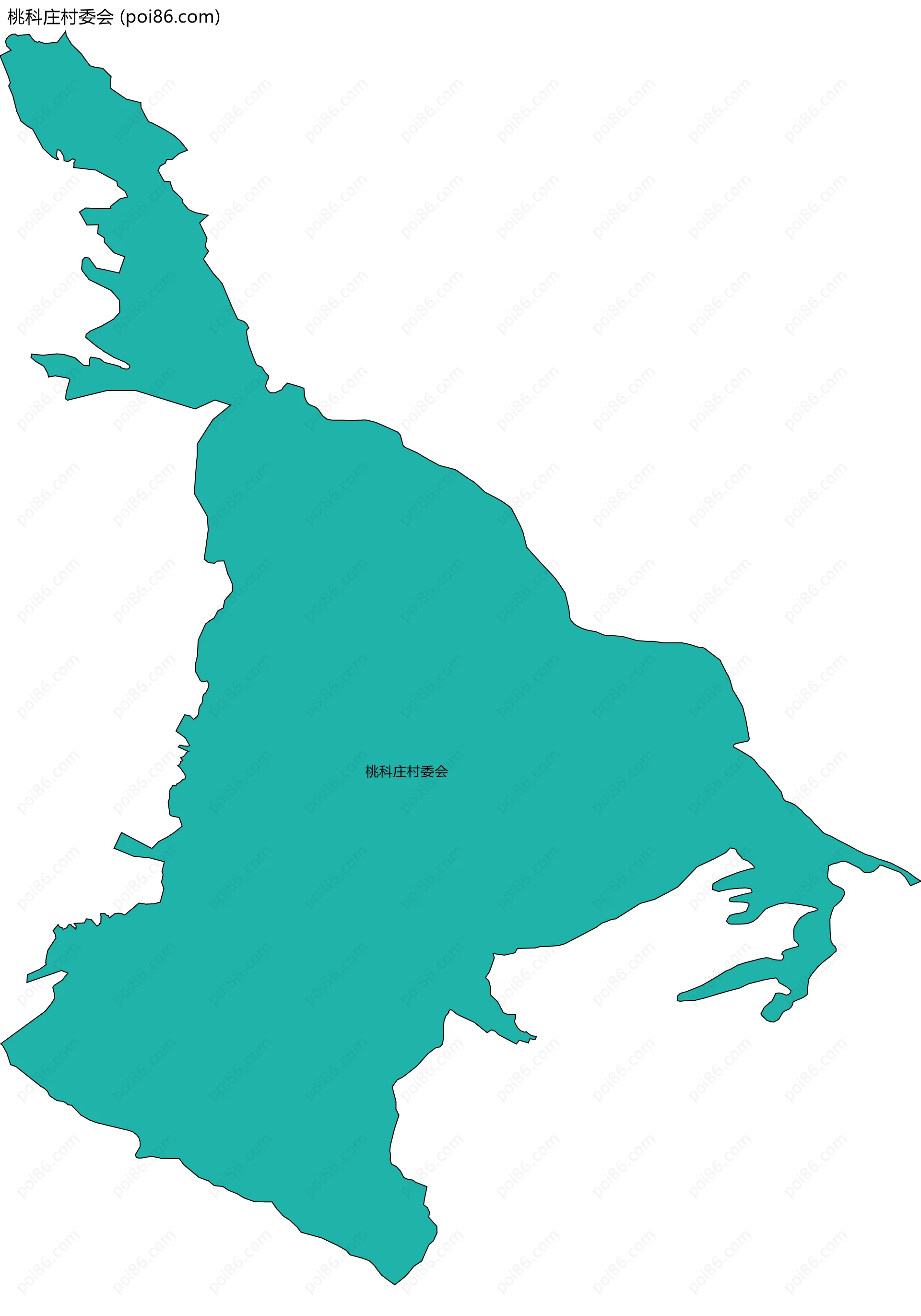桃科庄村委会边界地图