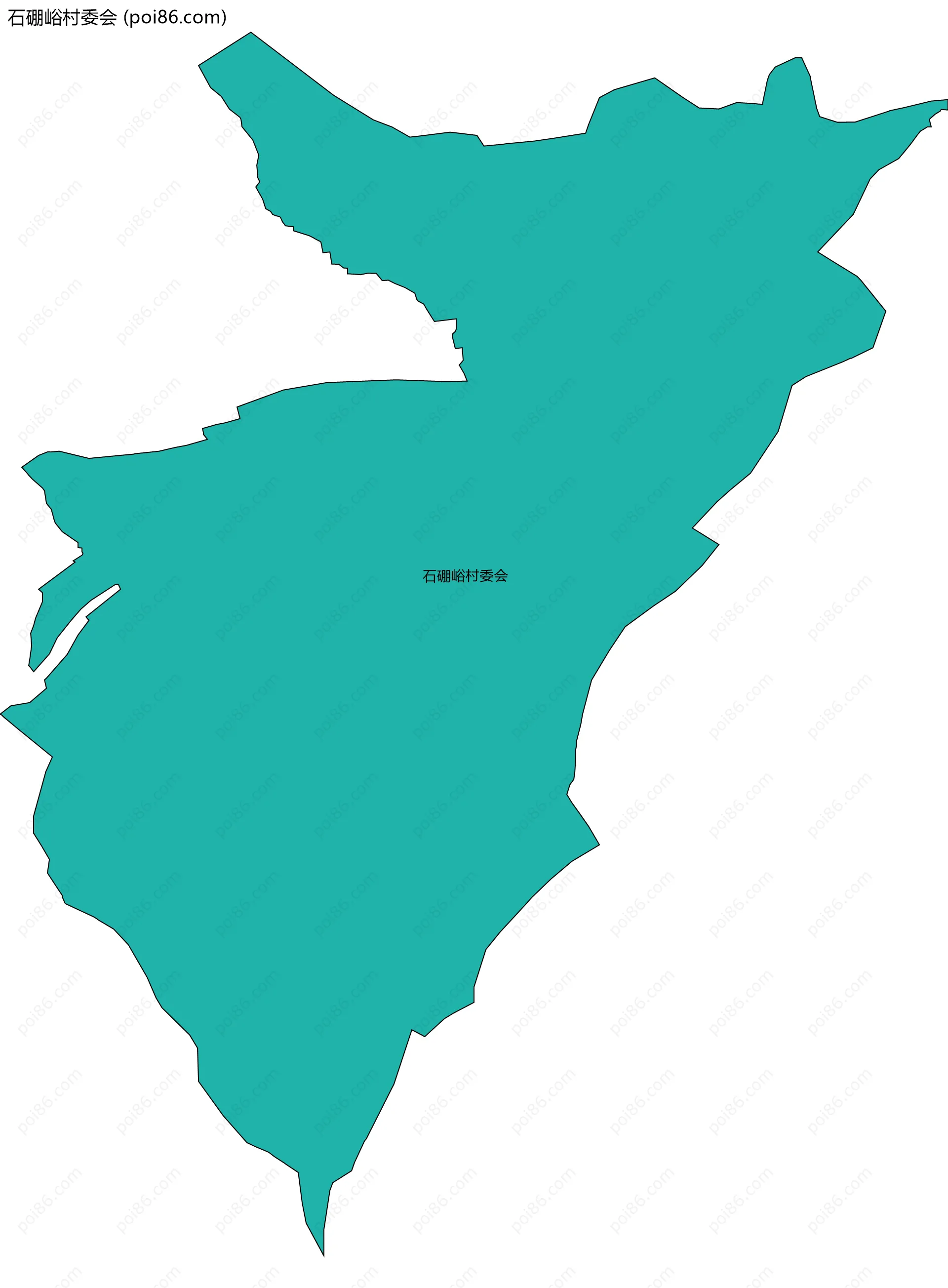 石硼峪村委会边界地图