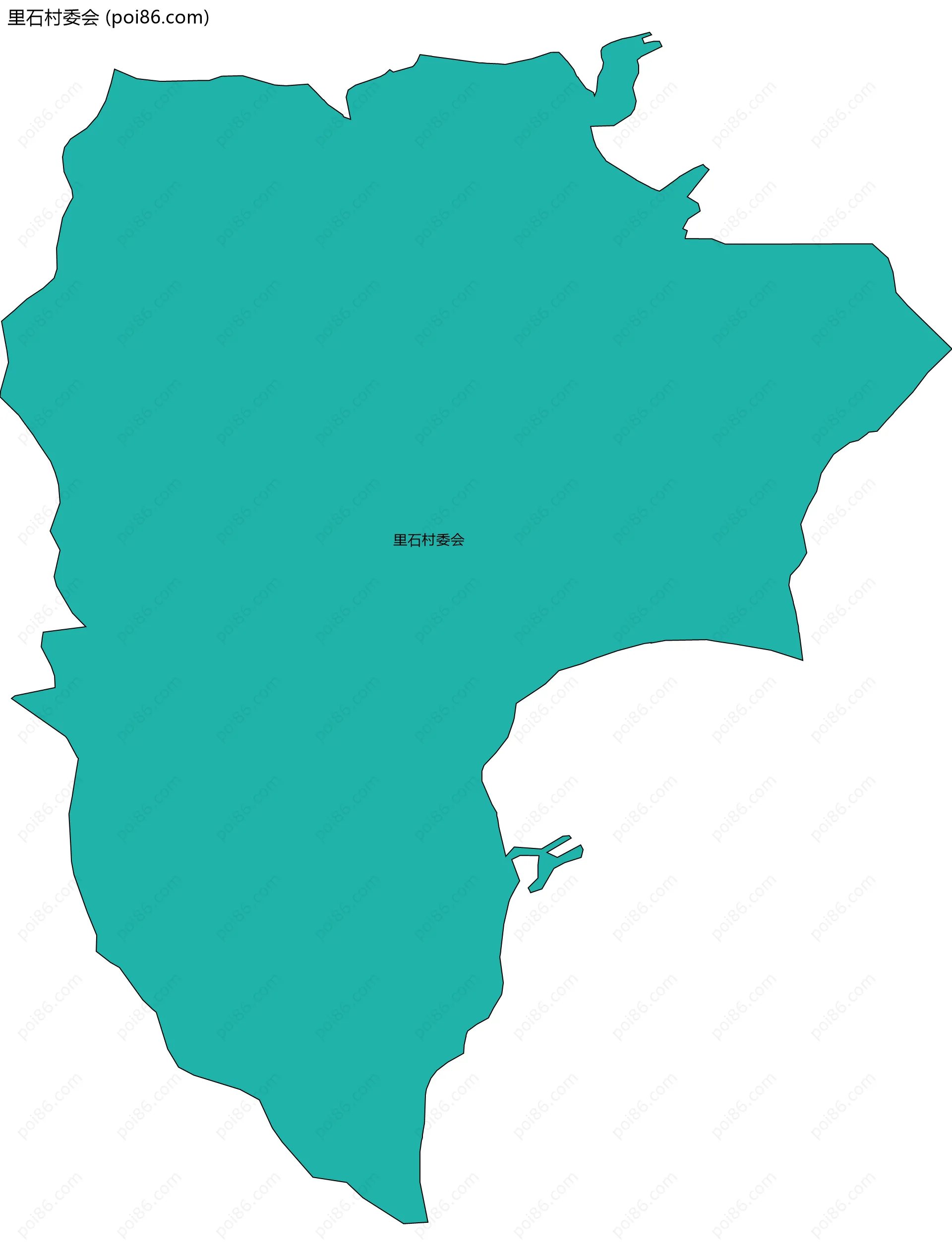 里石村委会边界地图