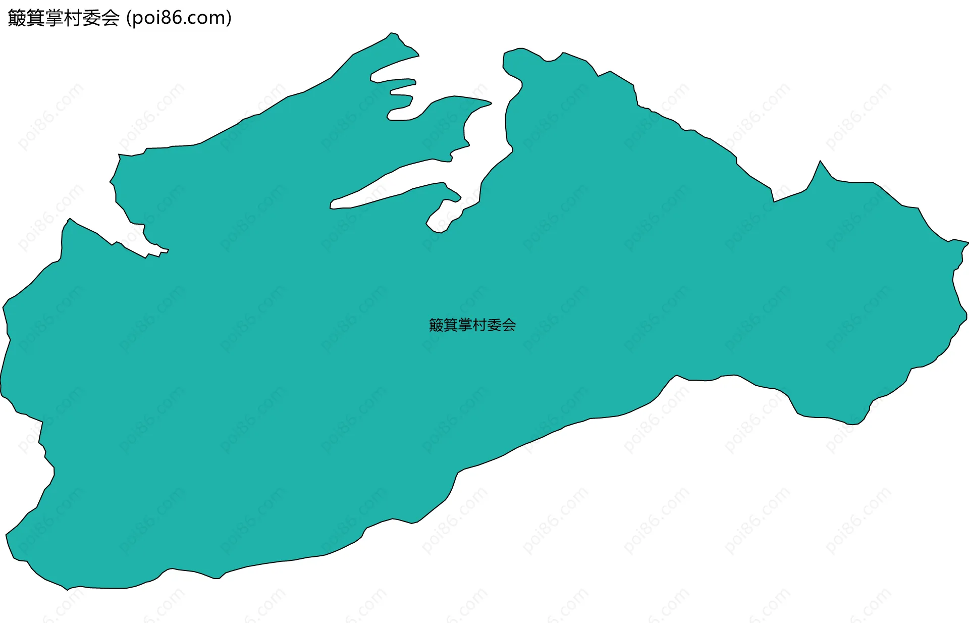 簸箕掌村委会边界地图