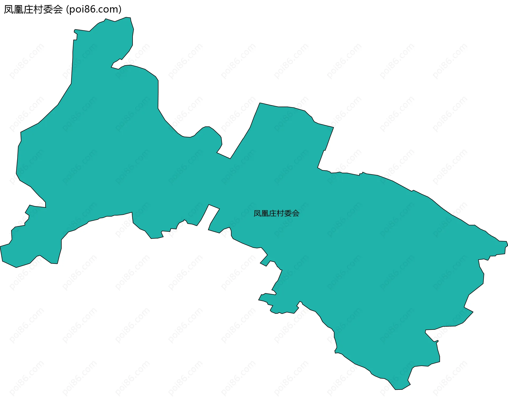 凤凰庄村委会边界地图