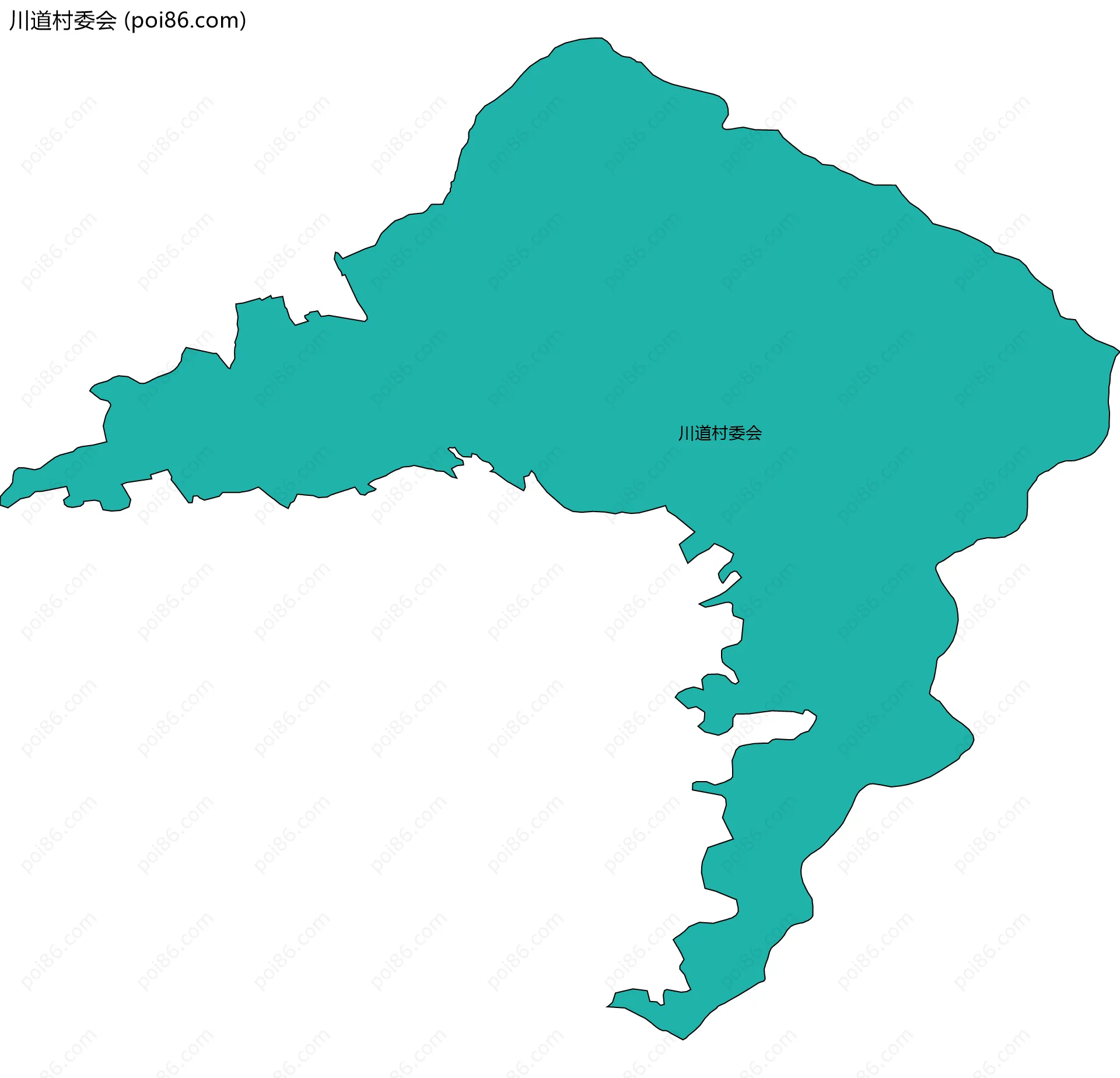 川道村委会边界地图