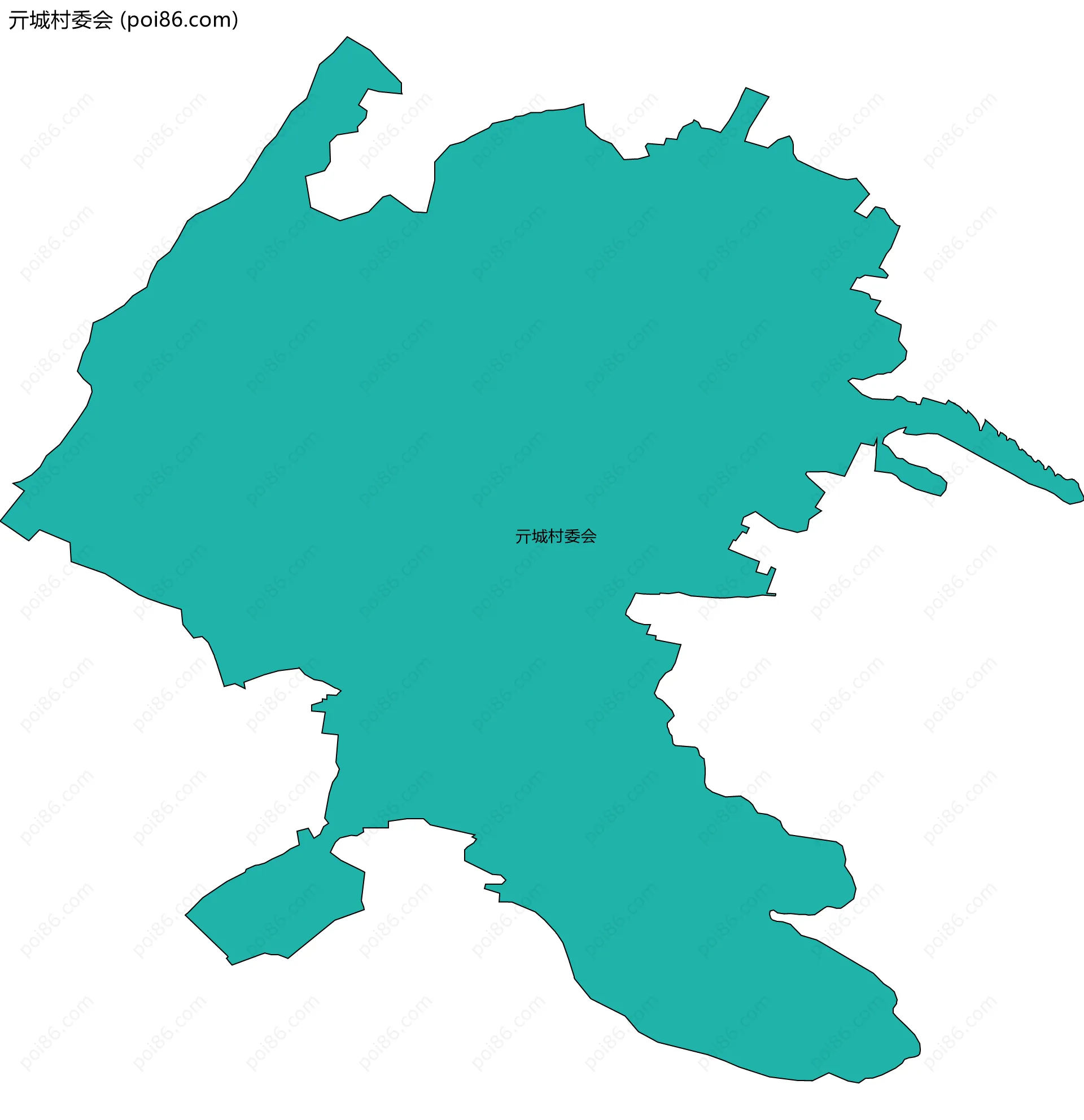 亓城村委会边界地图