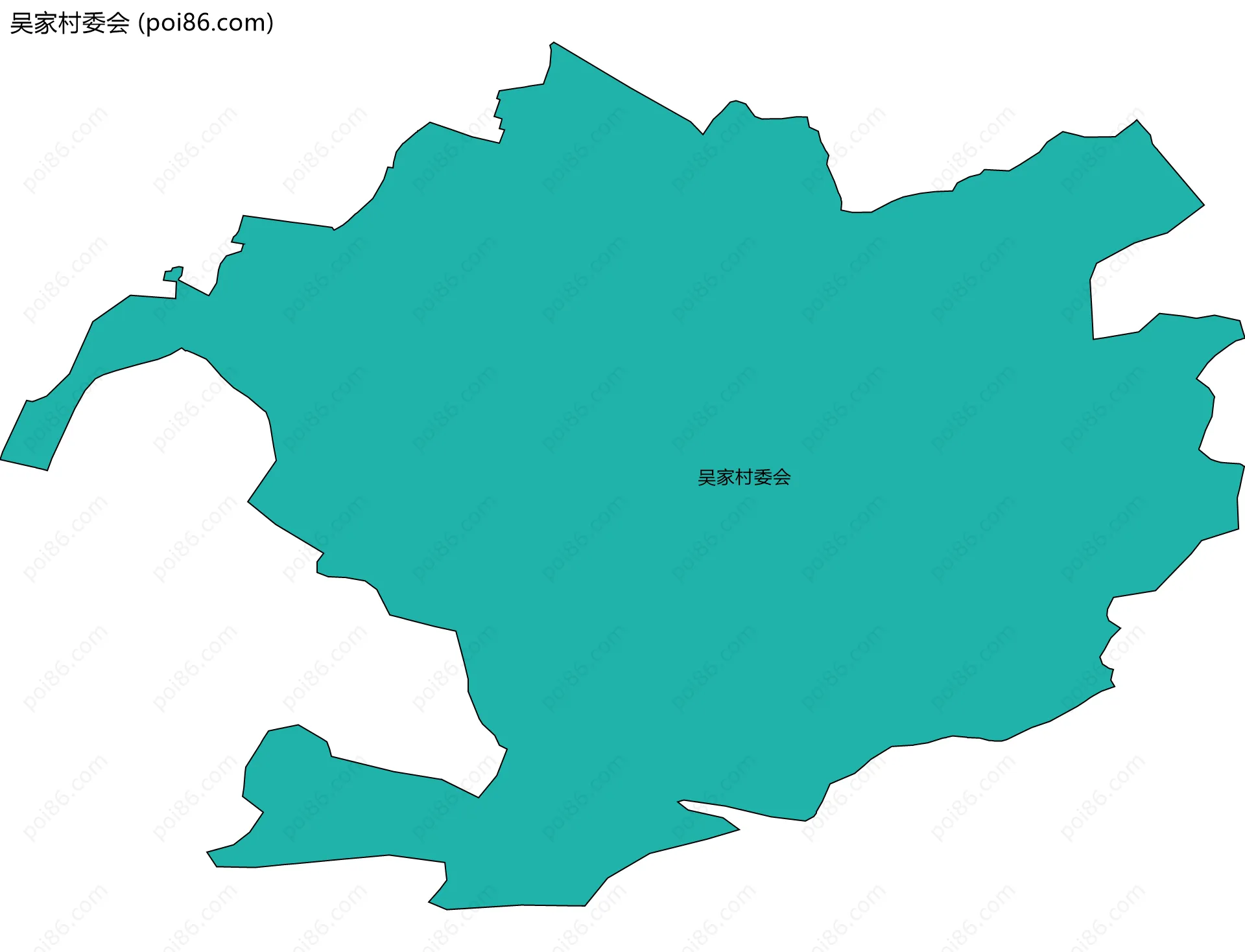 吴家村委会边界地图