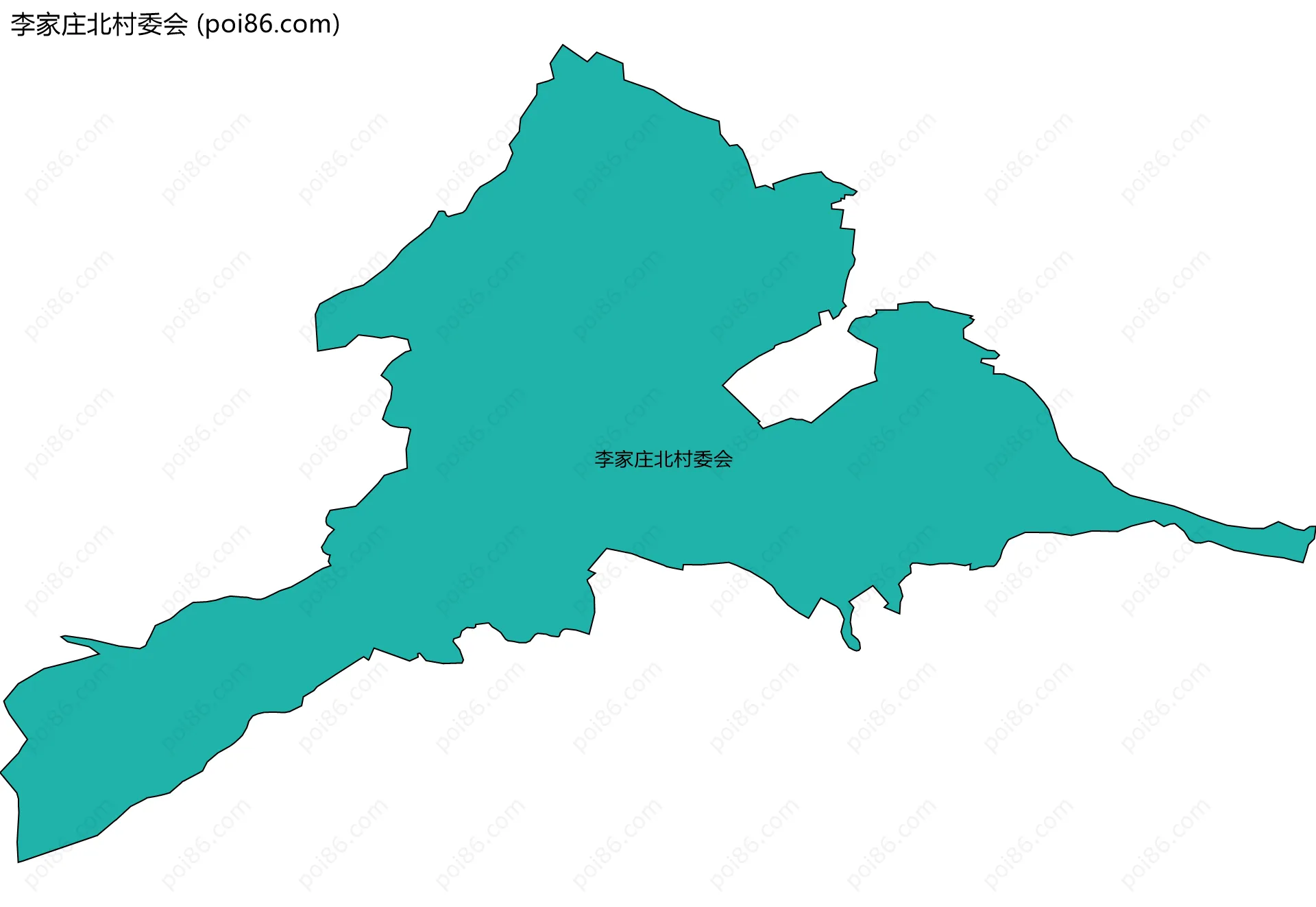 李家庄北村委会边界地图