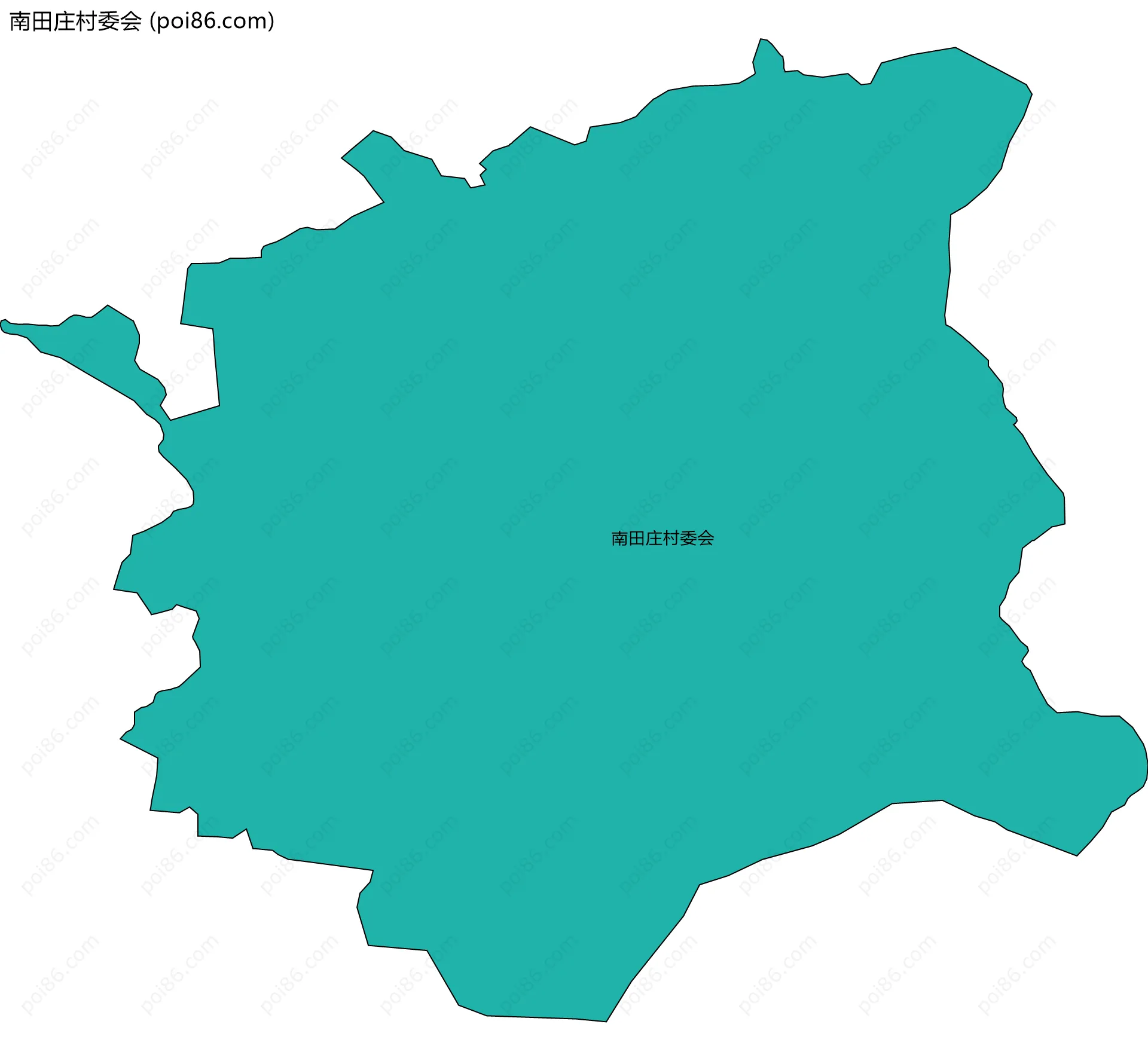 南田庄村委会边界地图