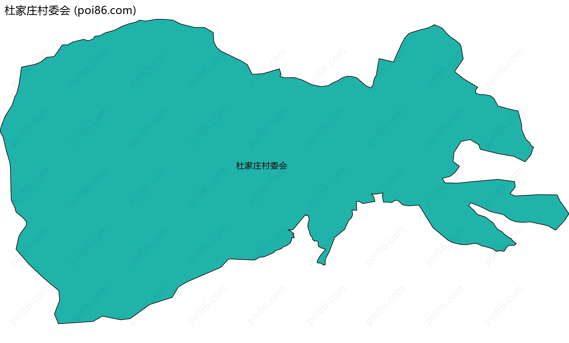 杜家庄村委会边界地图