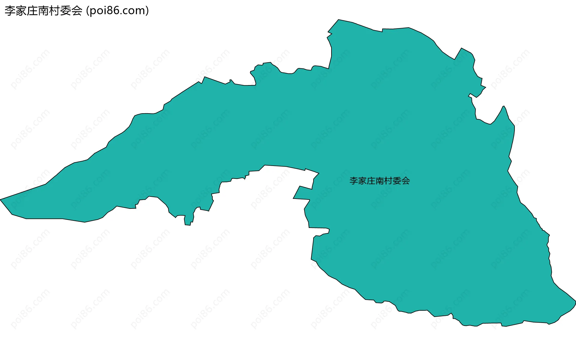 李家庄南村委会边界地图