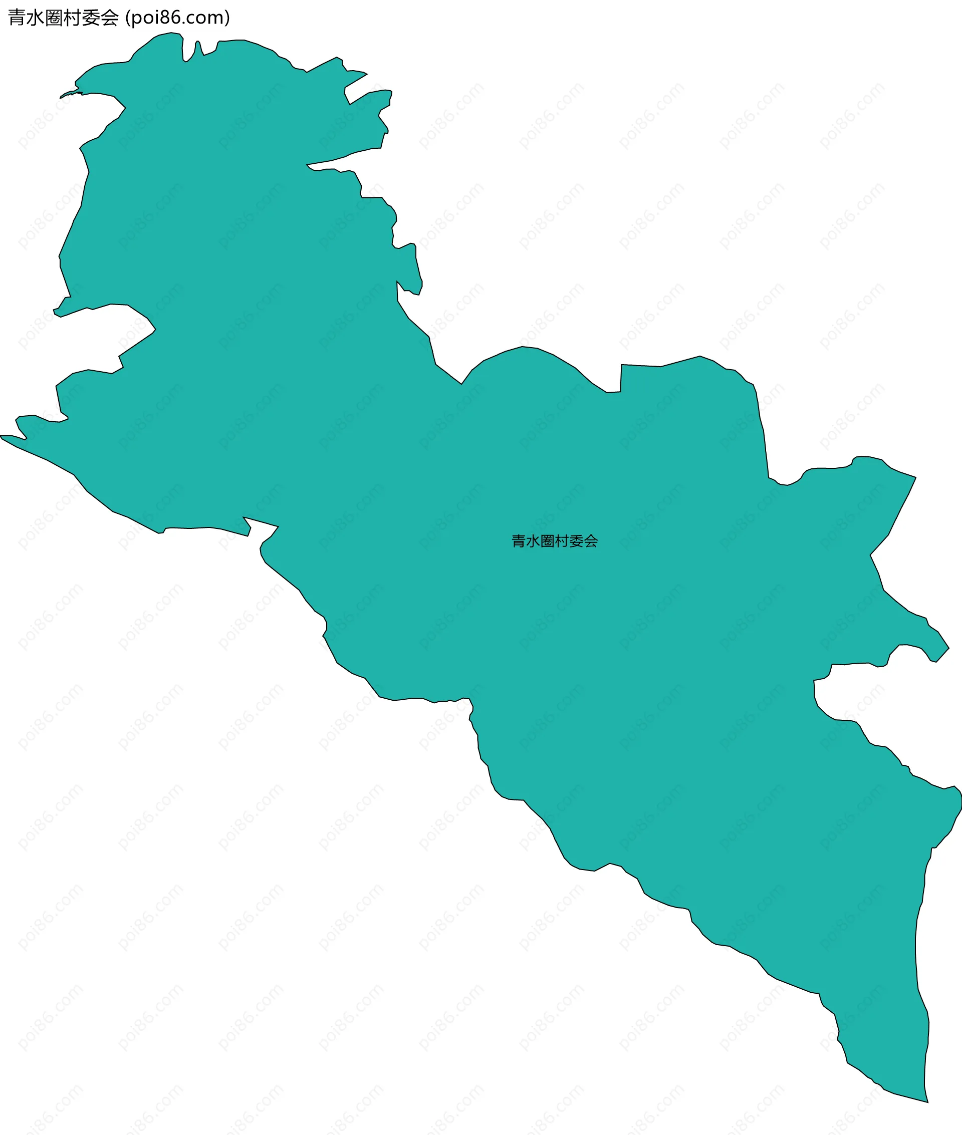 青水圈村委会边界地图