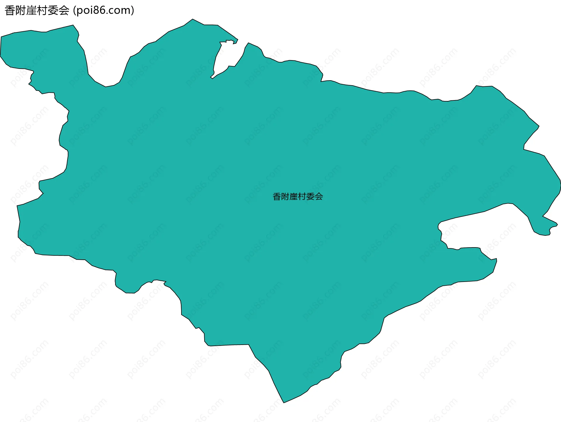 香附崖村委会边界地图