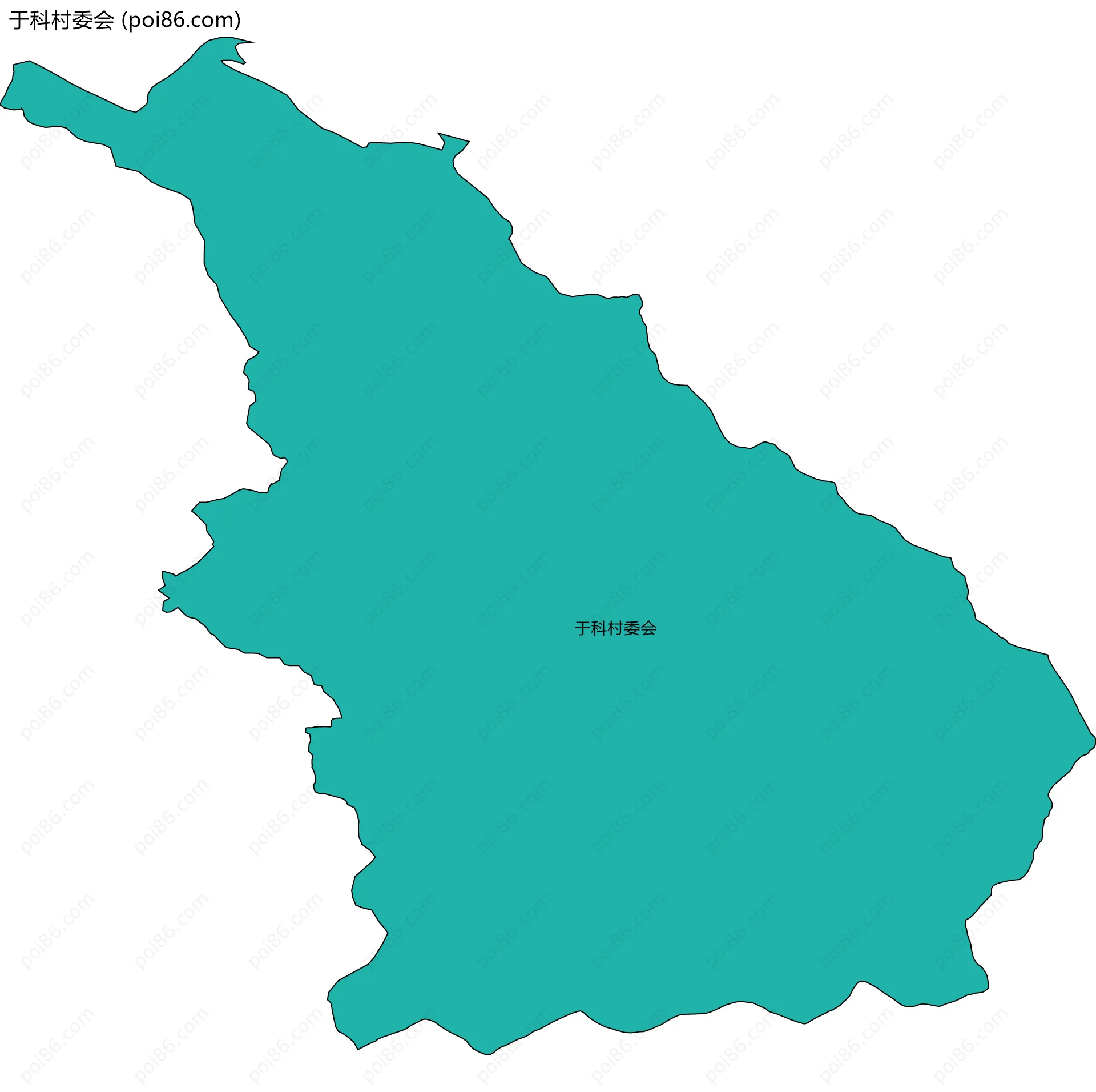 于科村委会边界地图