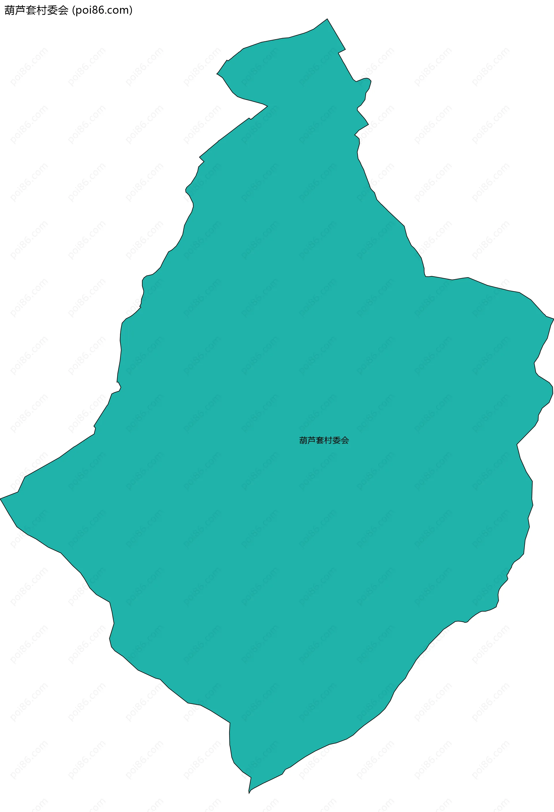 葫芦套村委会边界地图