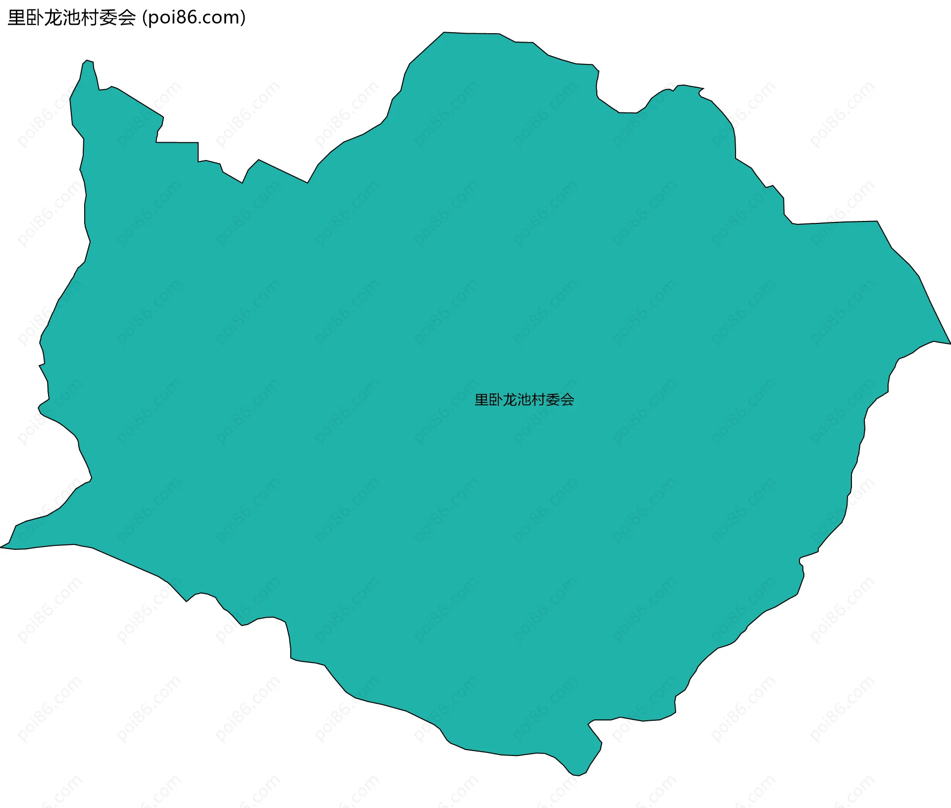 里卧龙池村委会边界地图