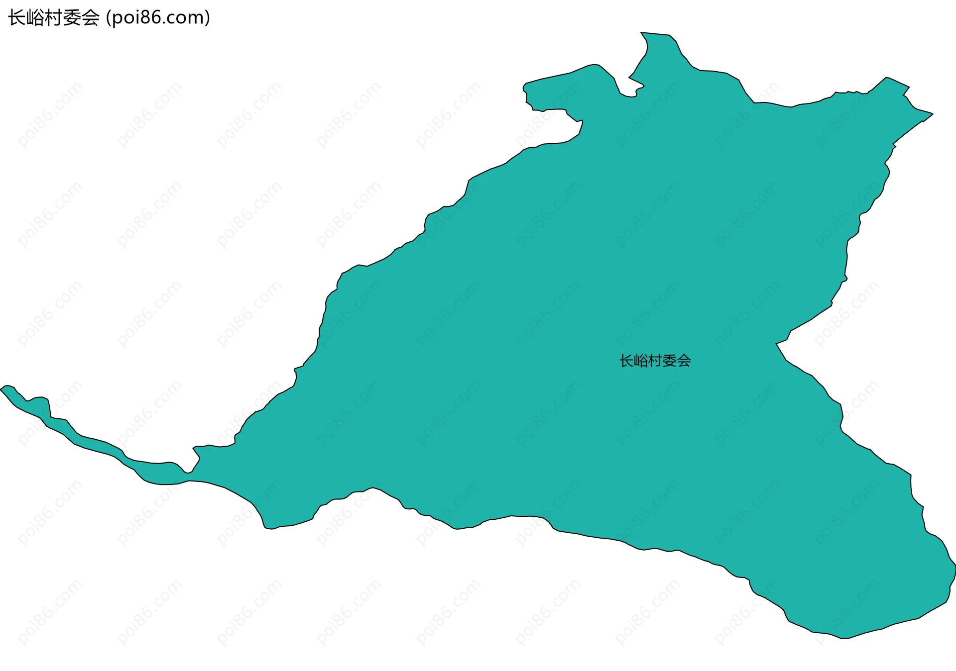 长峪村委会边界地图