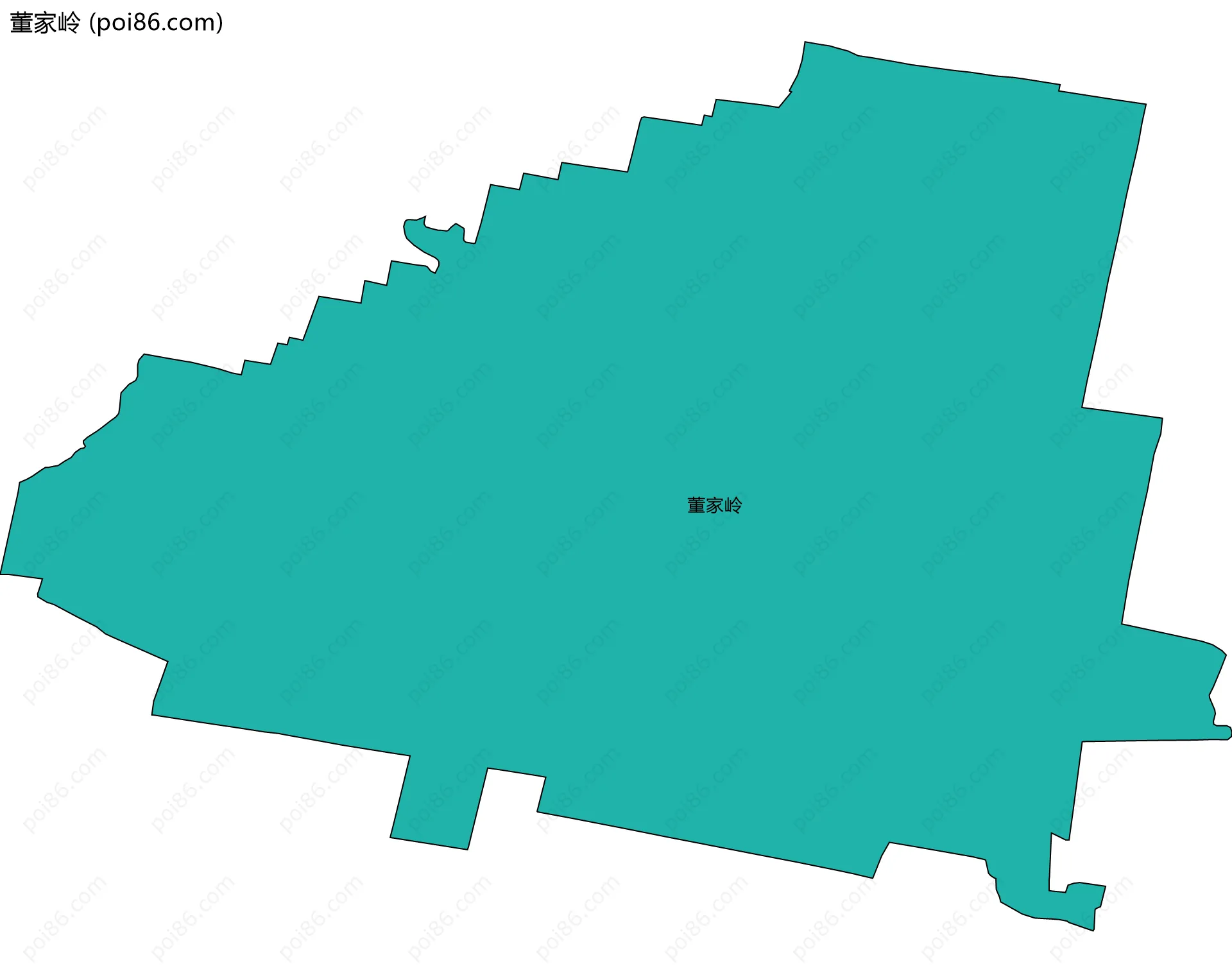 董家岭边界地图