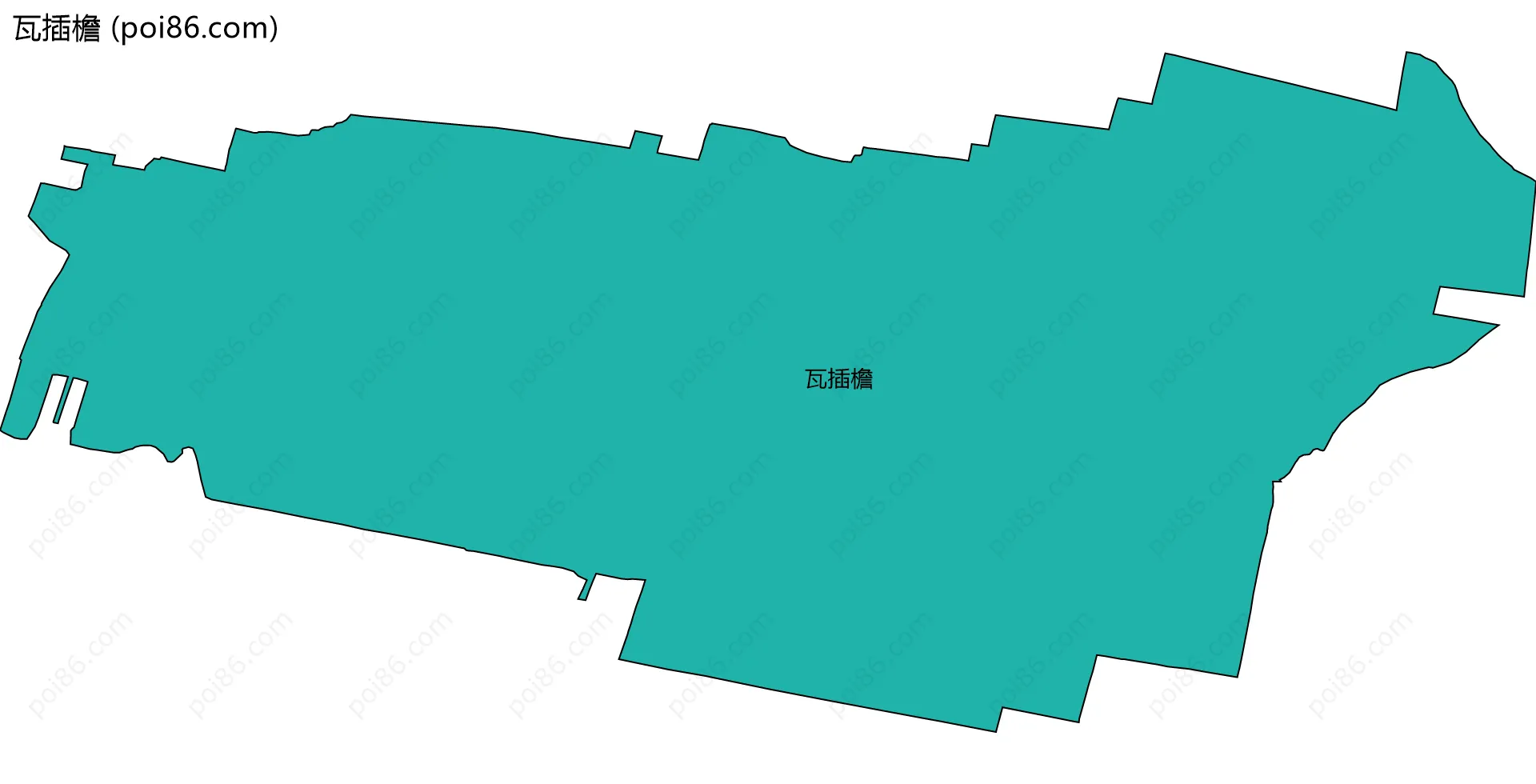 瓦插檐边界地图