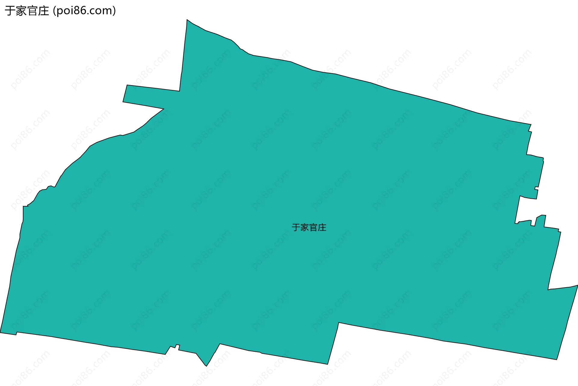 于家官庄边界地图