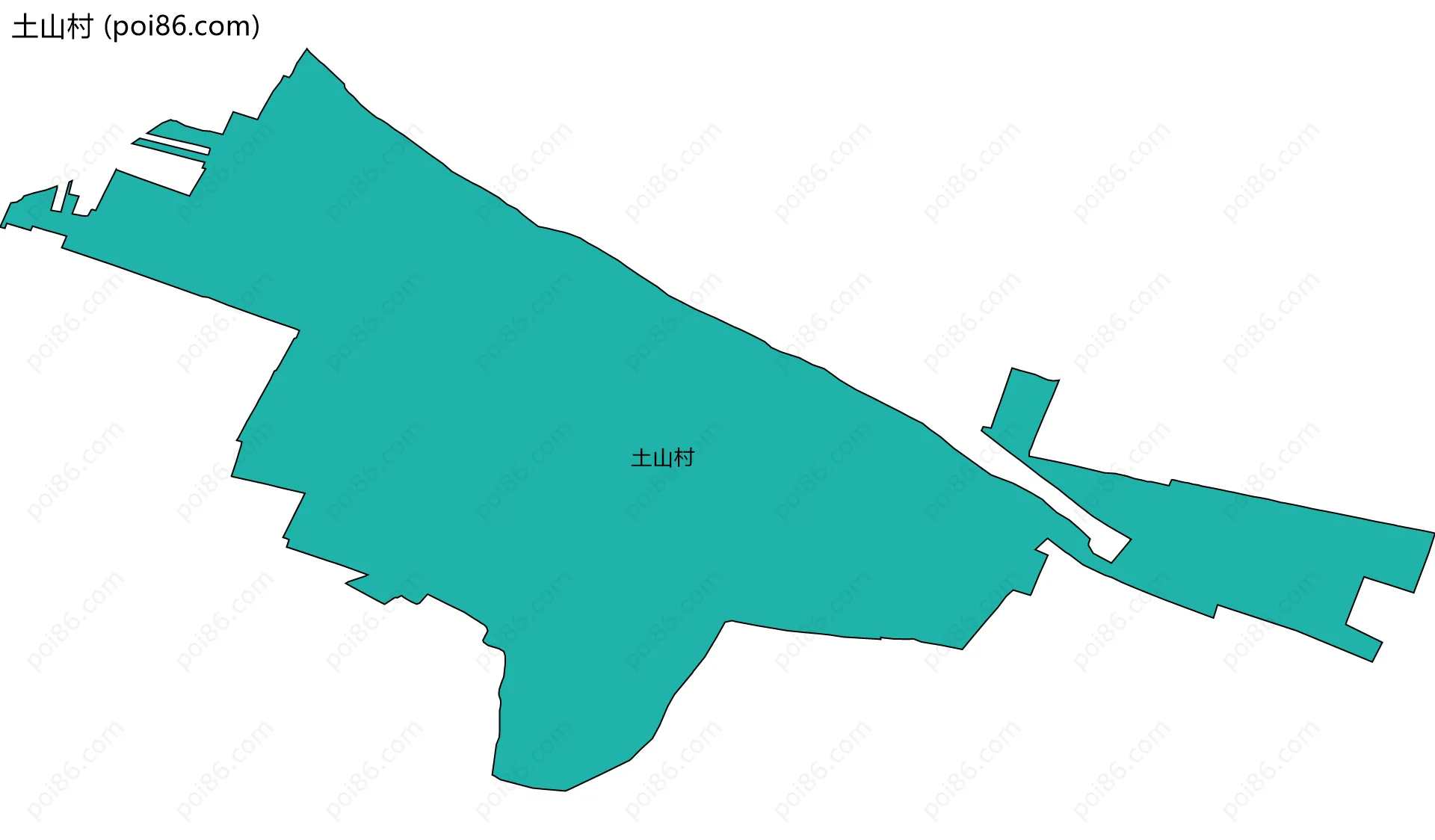 土山村边界地图