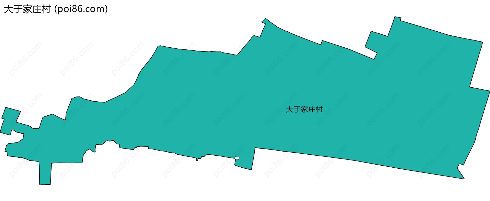 大于家庄村边界地图