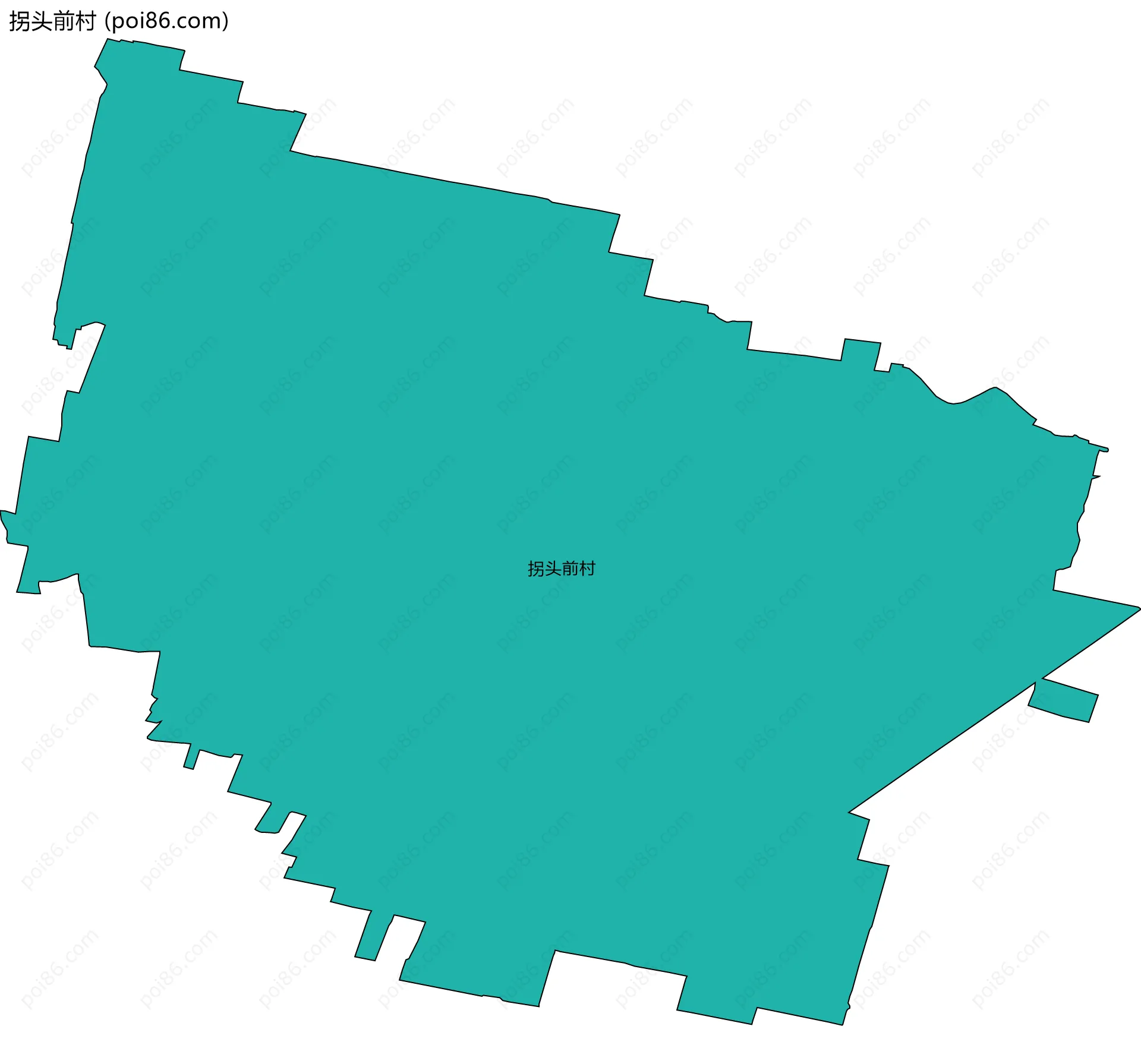 拐头前村边界地图