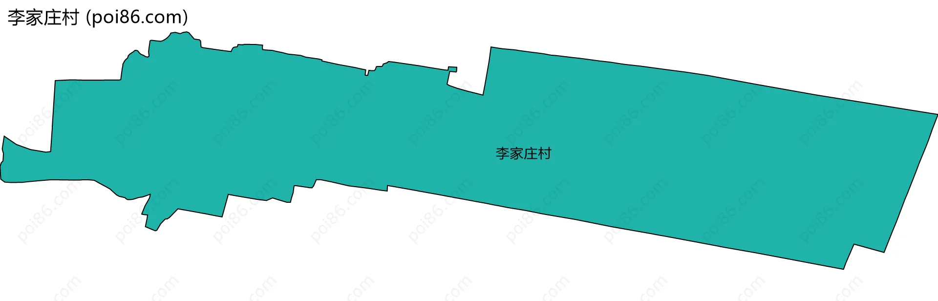 李家庄村边界地图