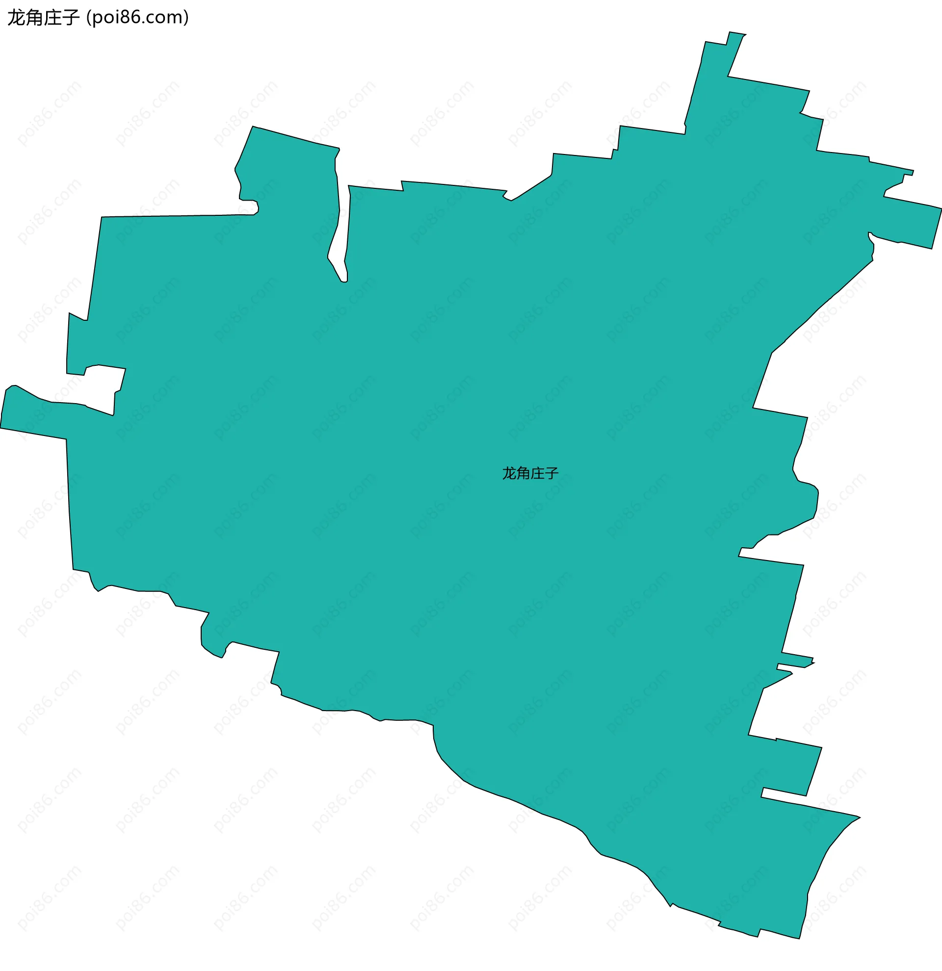龙角庄子边界地图