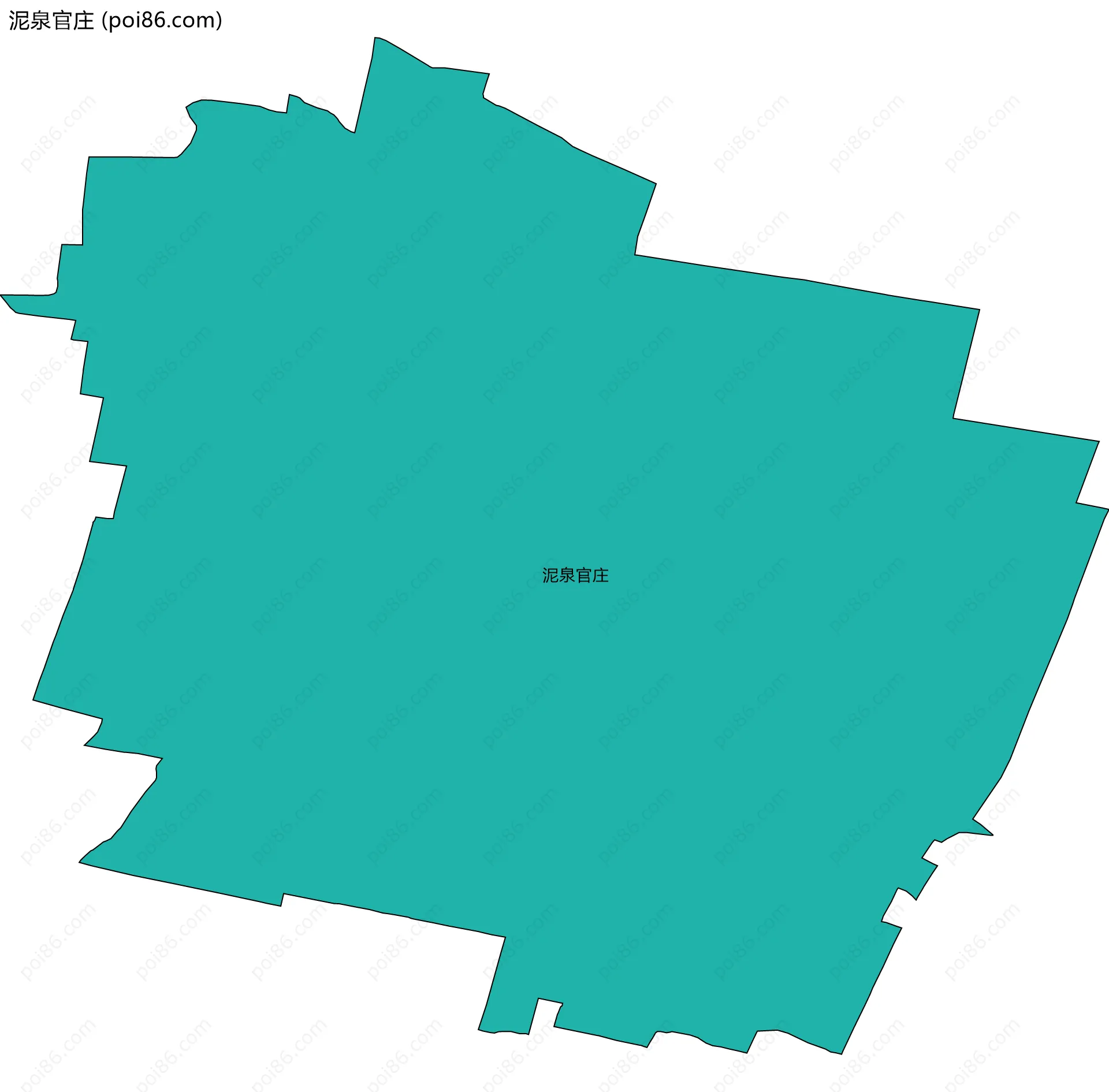 泥泉官庄边界地图