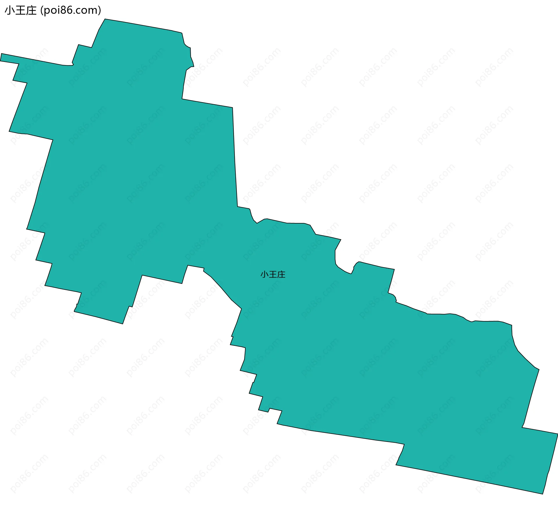 小王庄边界地图