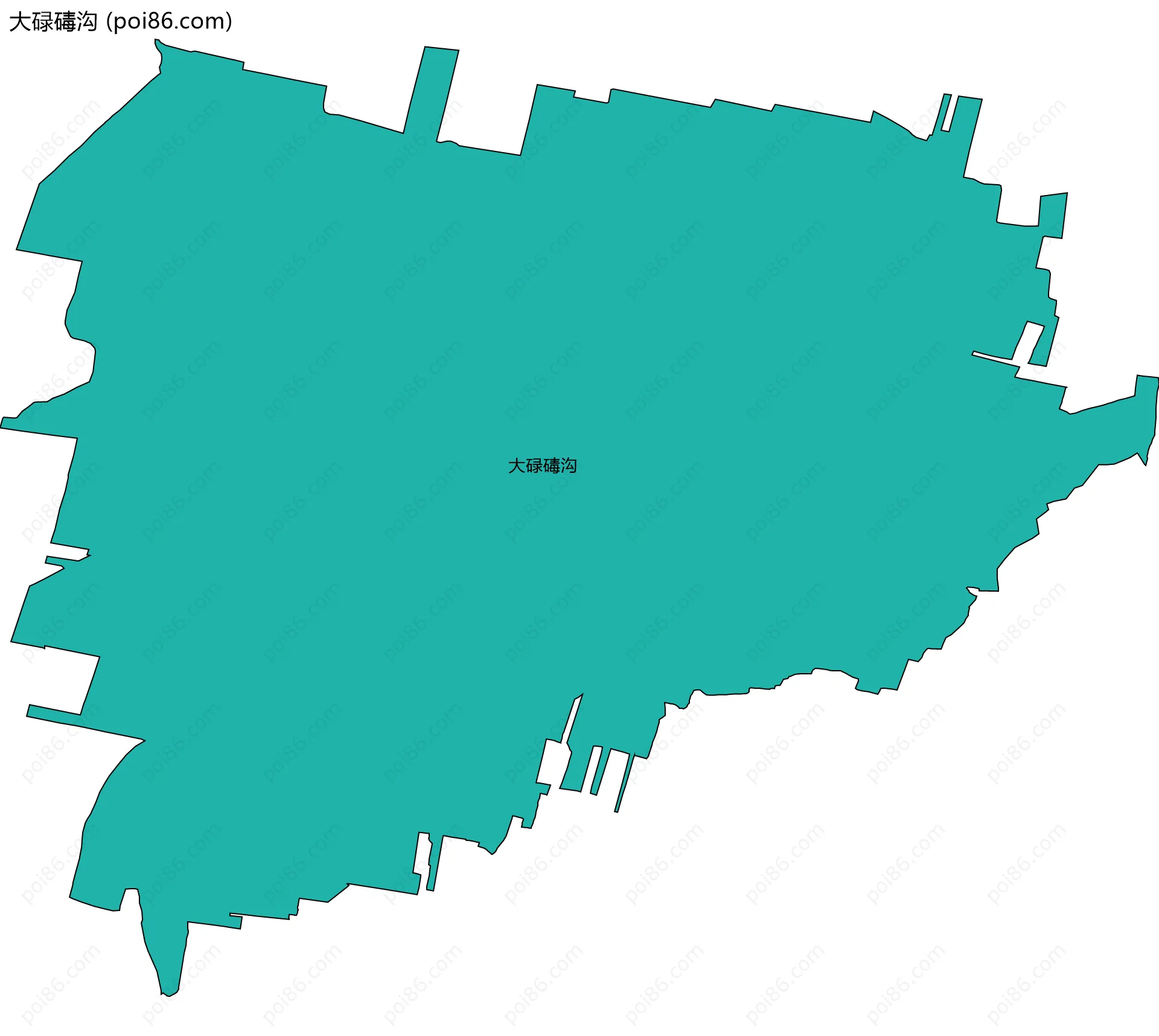 大碌碡沟边界地图