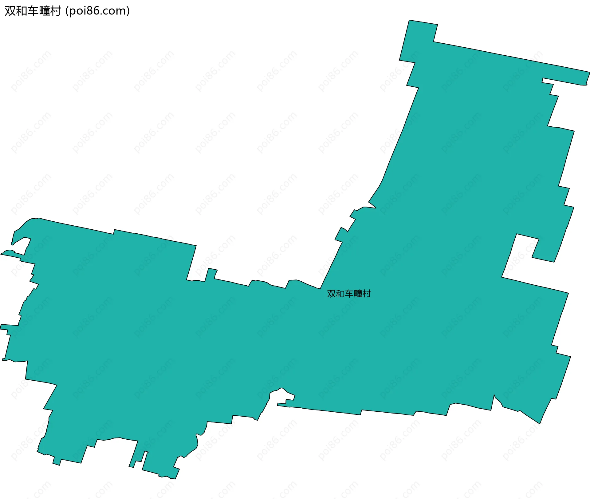 双和车疃村边界地图
