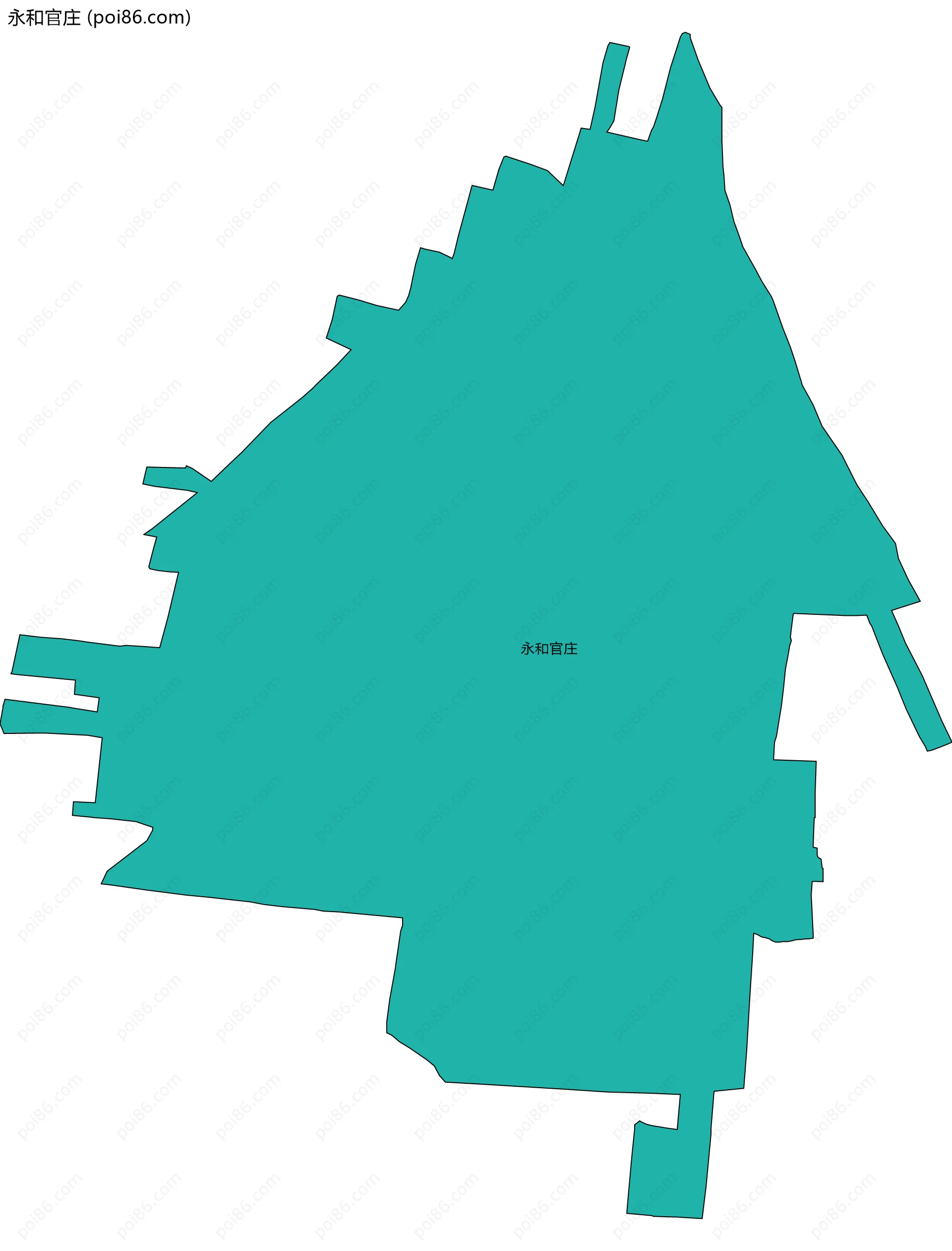 永和官庄边界地图