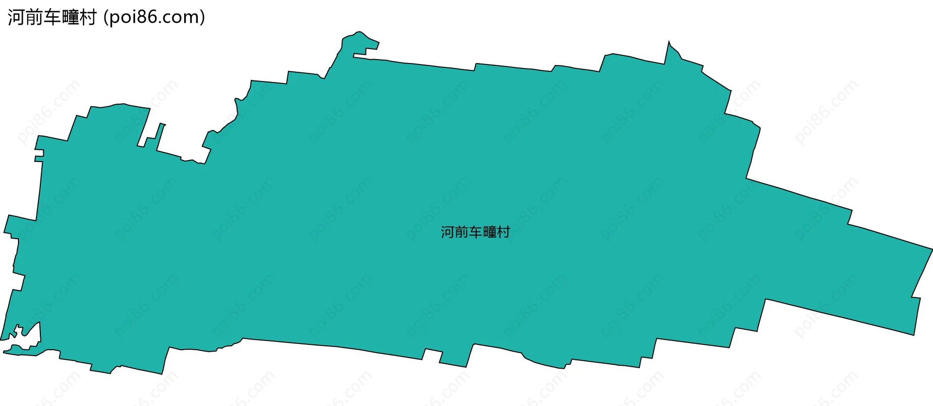 河前车疃村边界地图