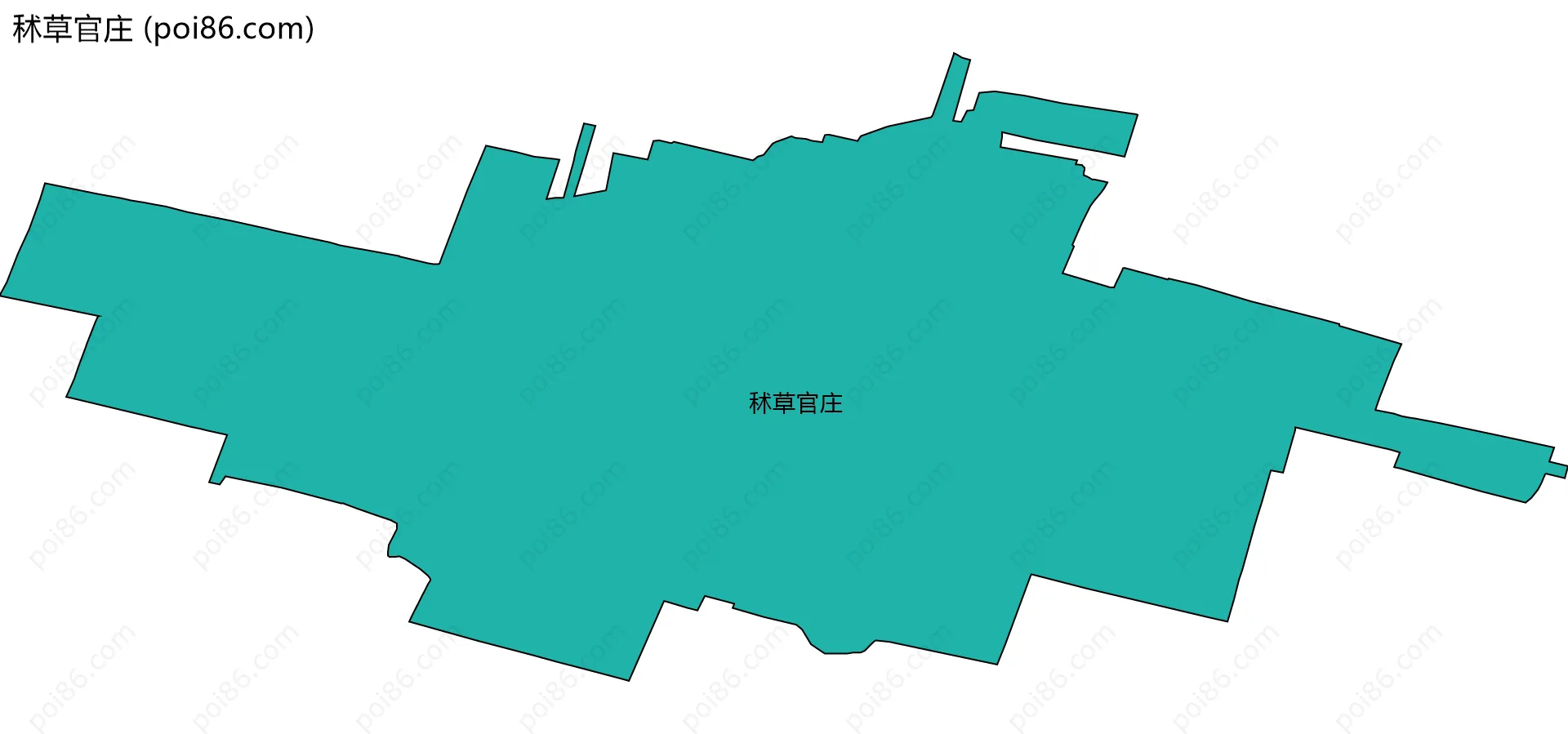 秫草官庄边界地图