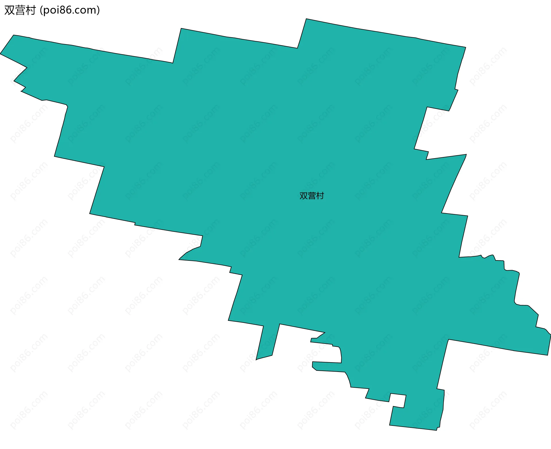 双营村边界地图