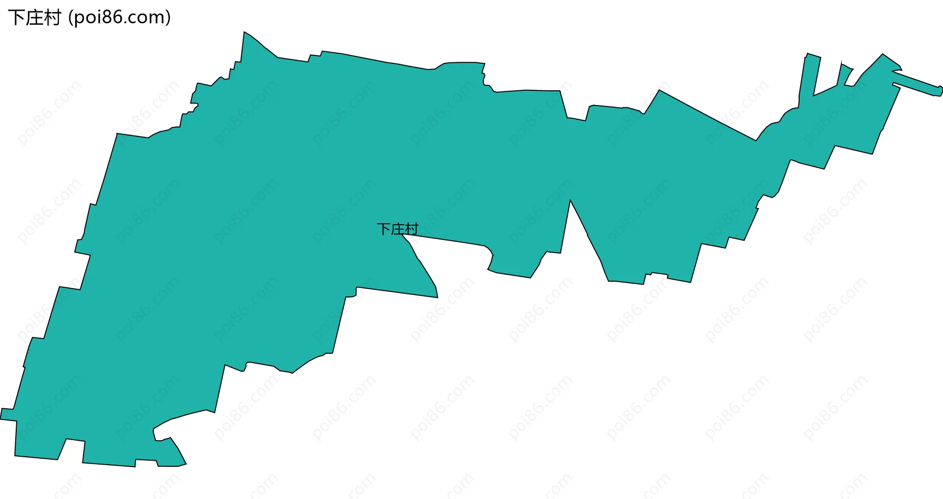 下庄村边界地图