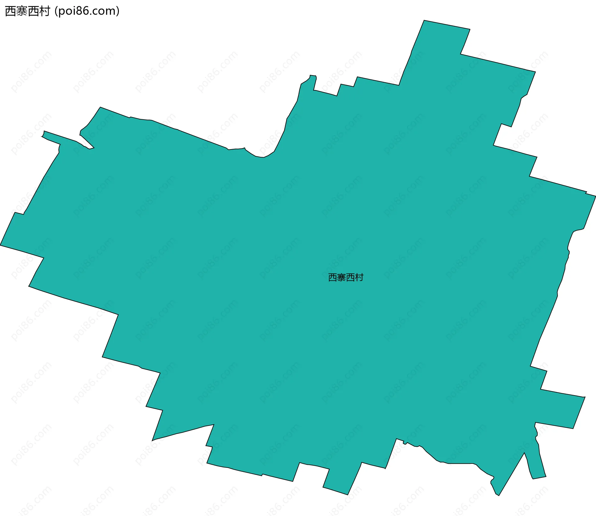 西寨西村边界地图