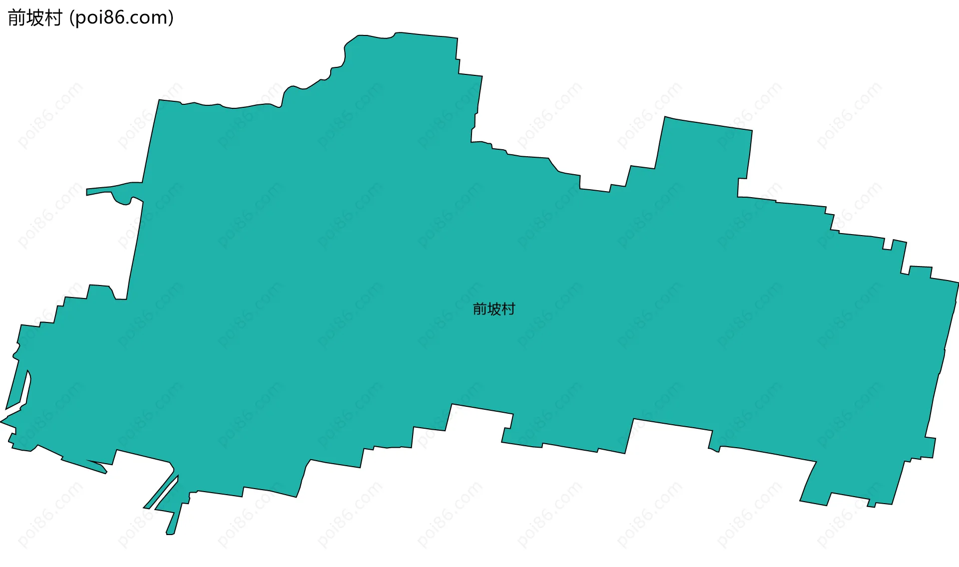 前坡村边界地图