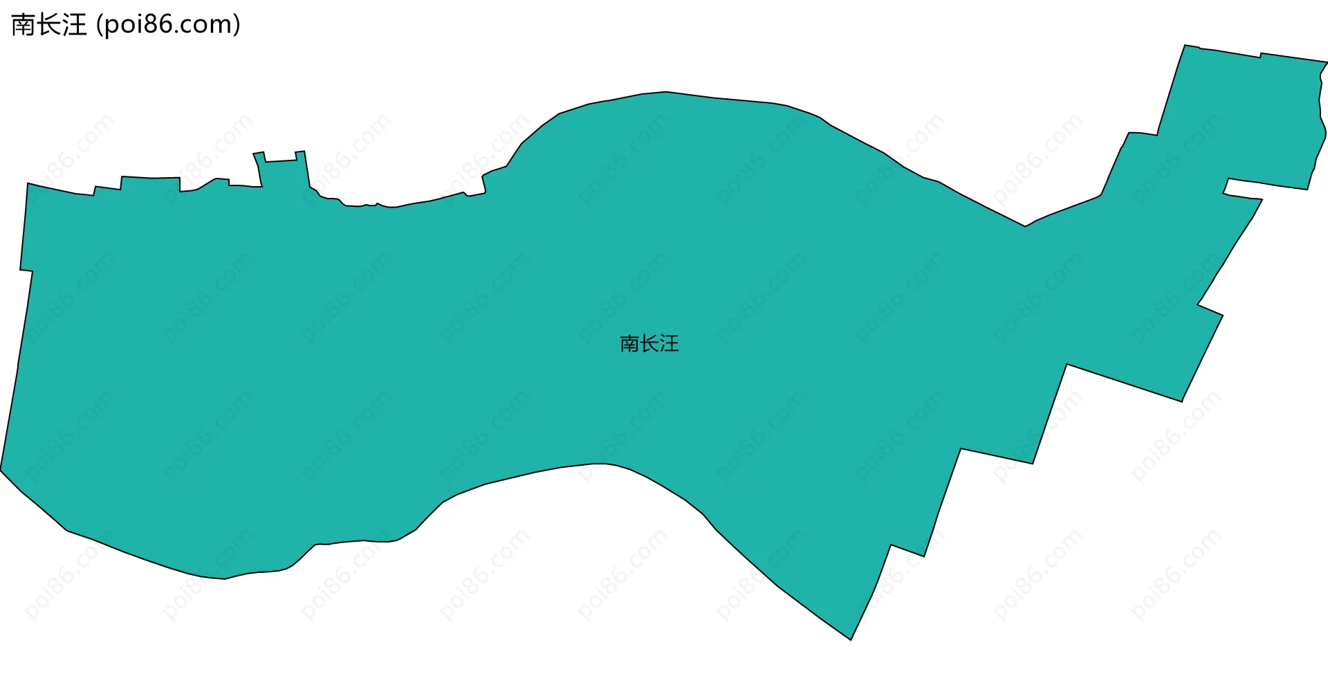 南长汪边界地图