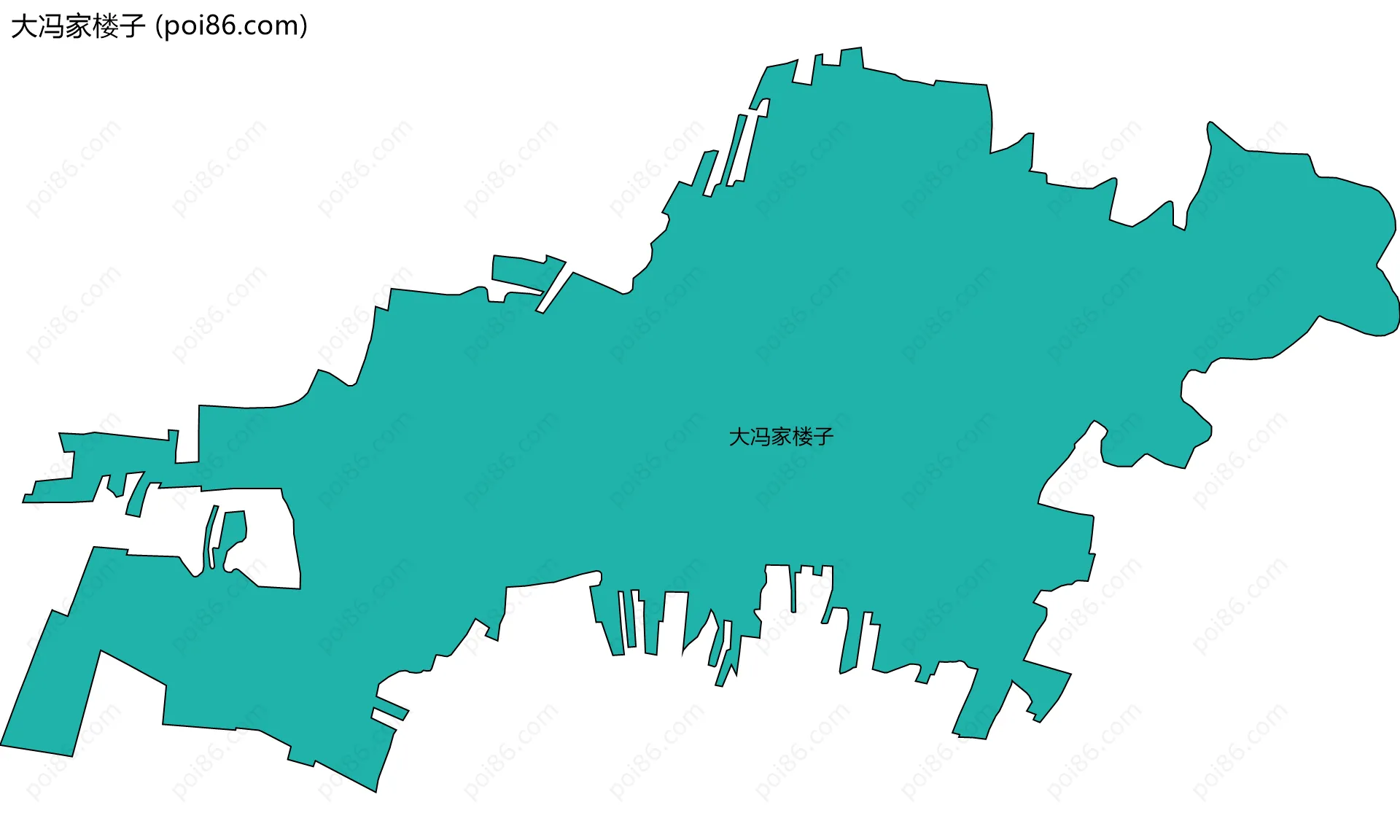 大冯家楼子边界地图