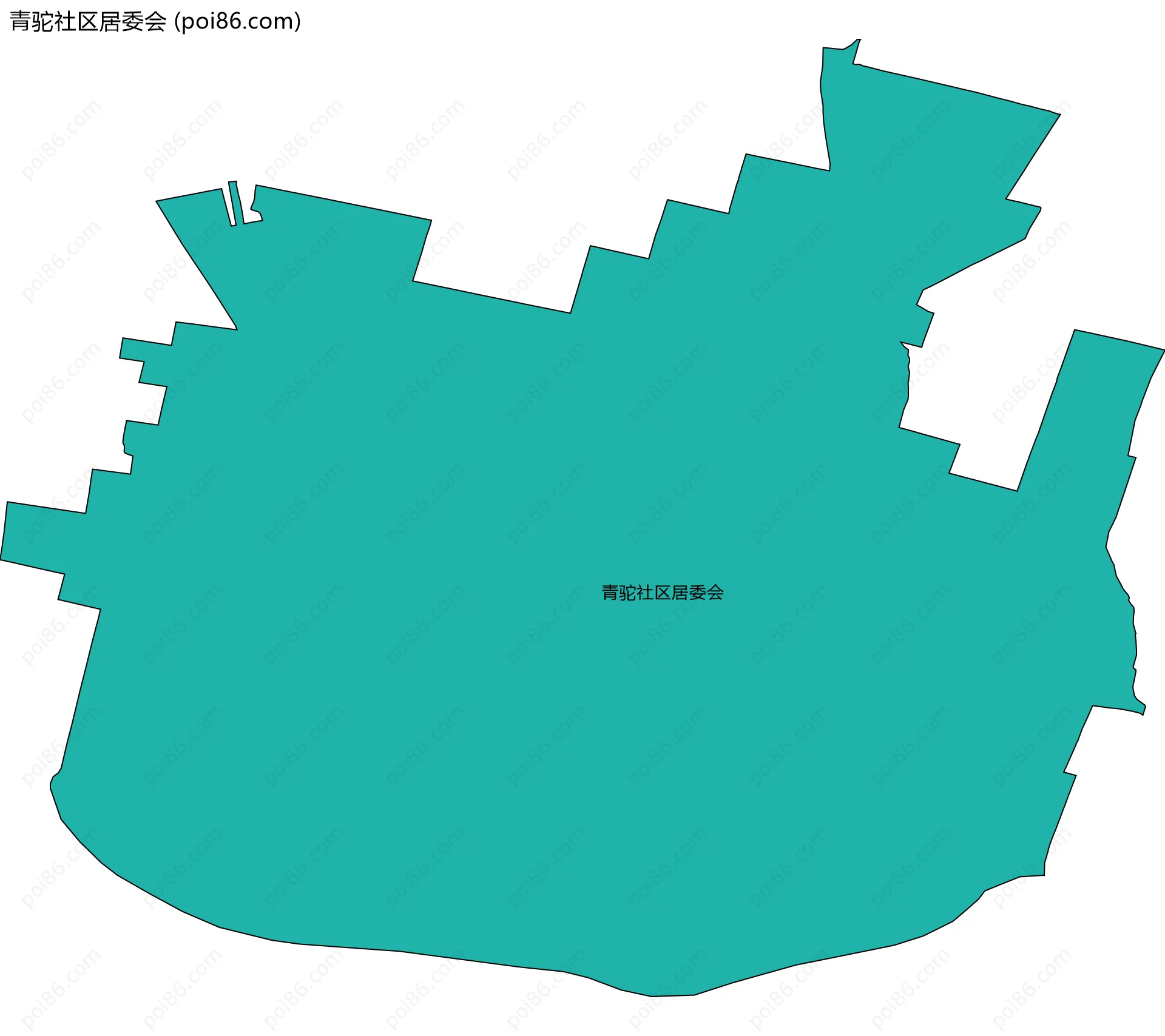 青驼社区居委会边界地图