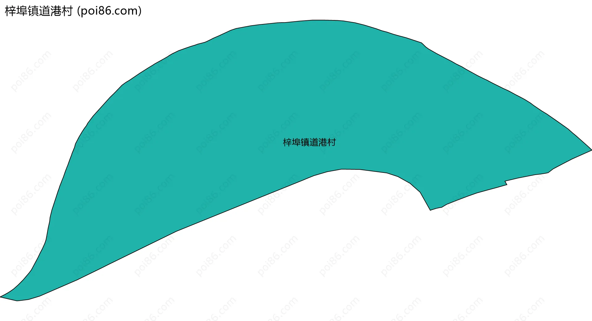 梓埠镇道港村边界地图