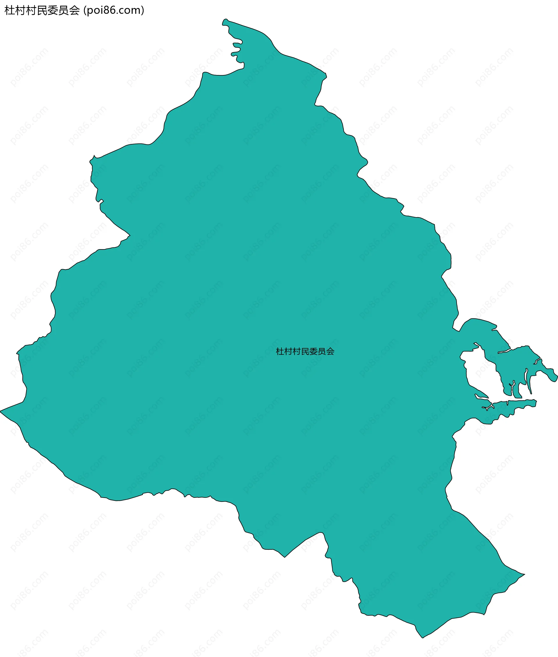 杜村村民委员会边界地图