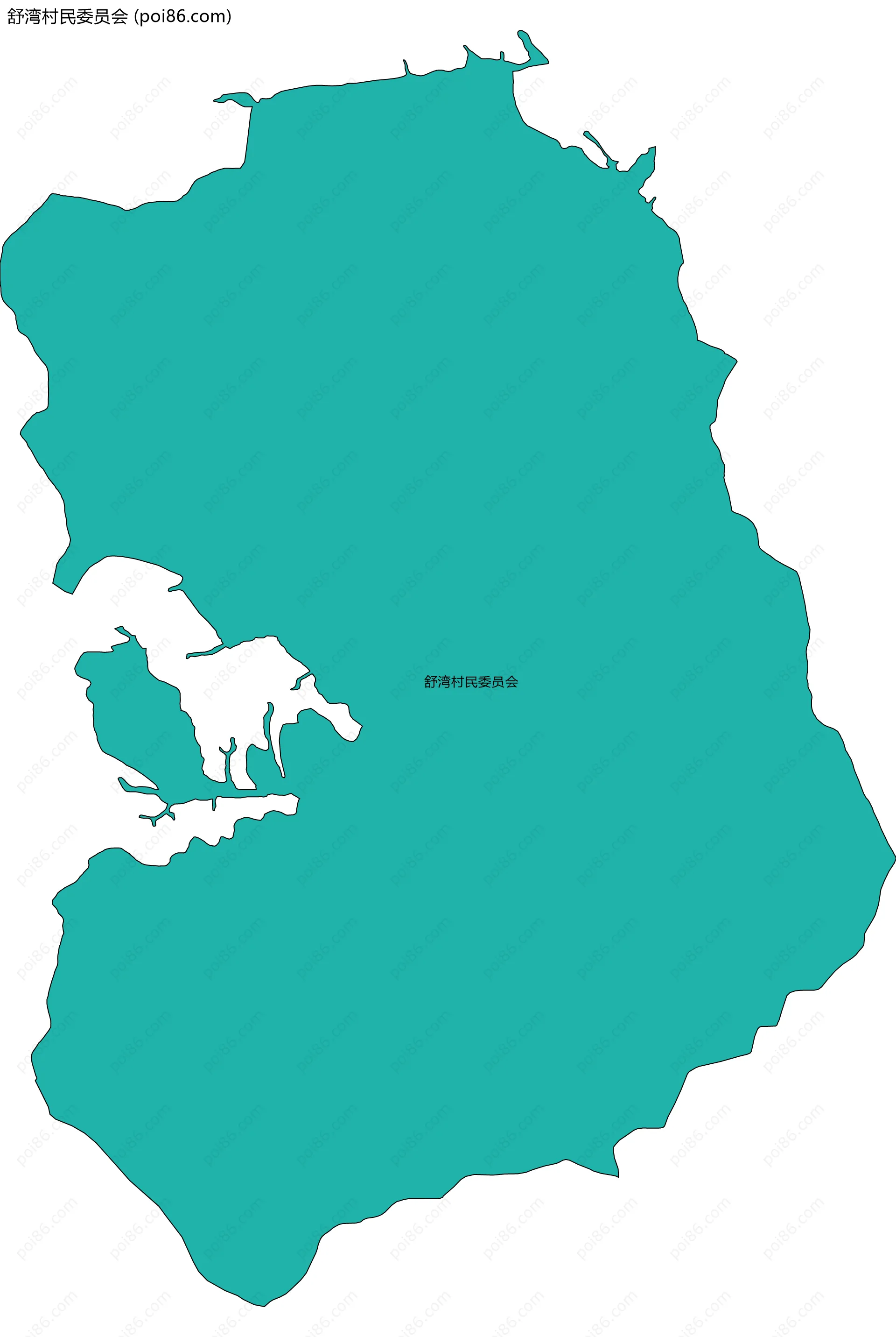 舒湾村民委员会边界地图