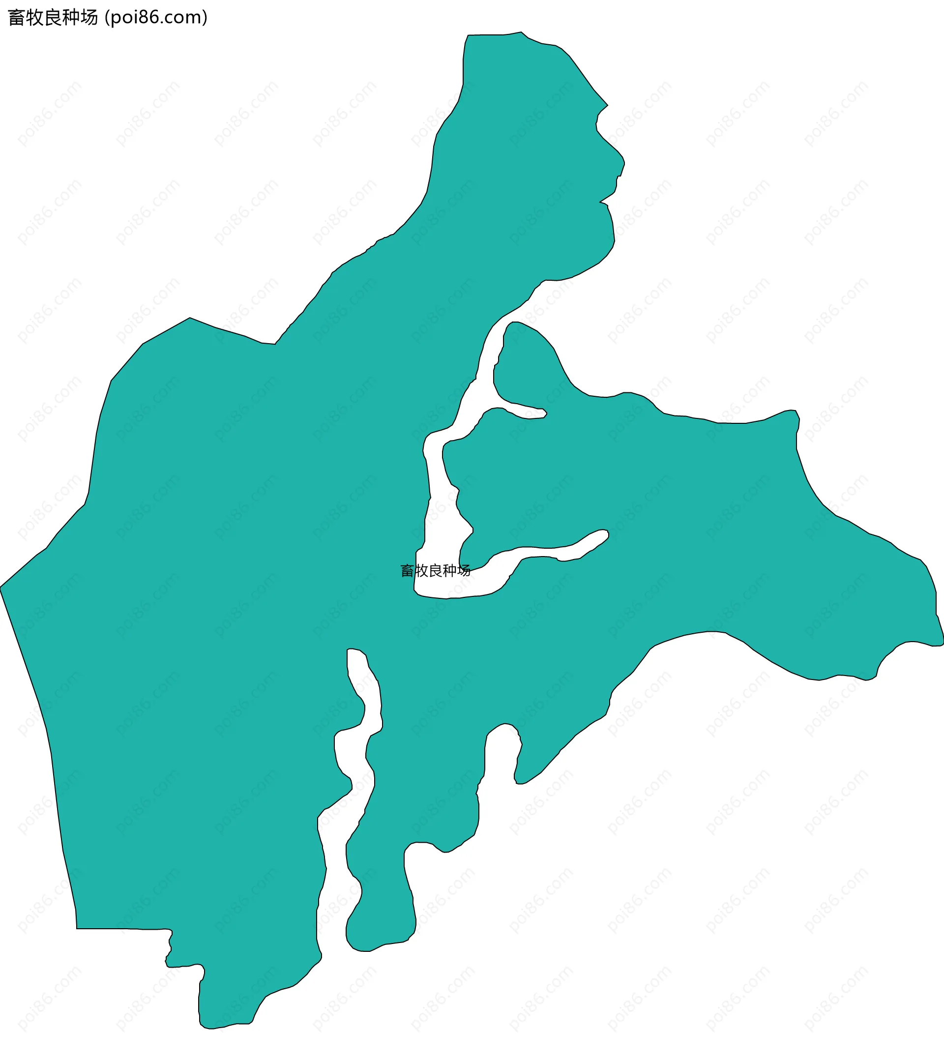畜牧良种场边界地图